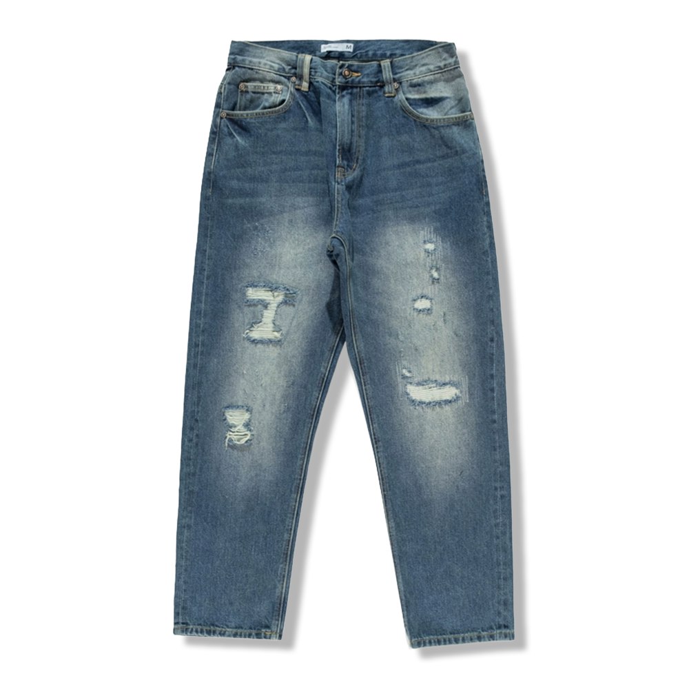 アメリカンヴィンテージ ダメージウシ セルビッジデニムパンツ