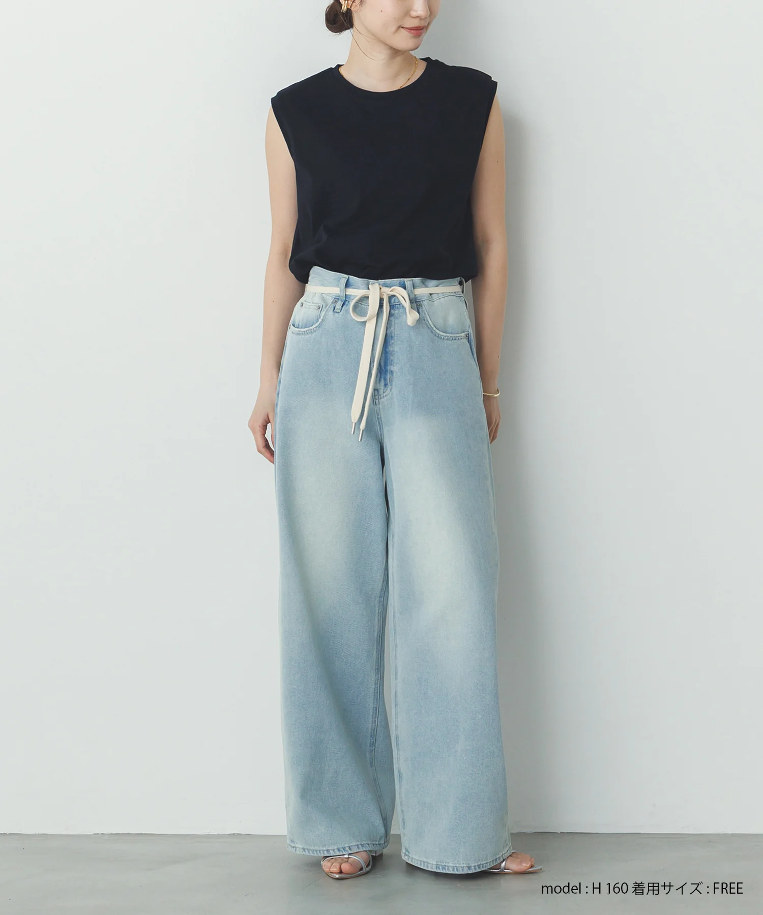 【新色追加】ベーシックノースリーブトップス