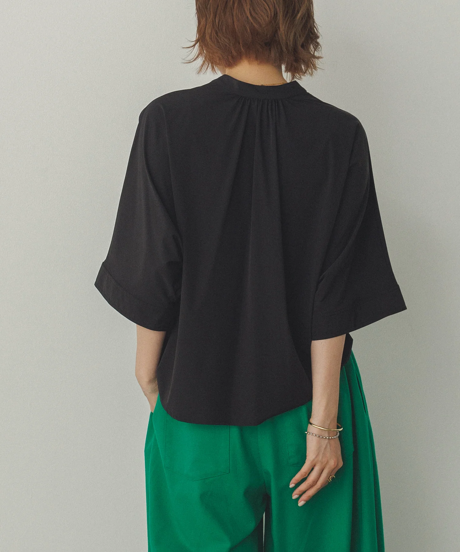 【接触冷感】ドルマンシャツ