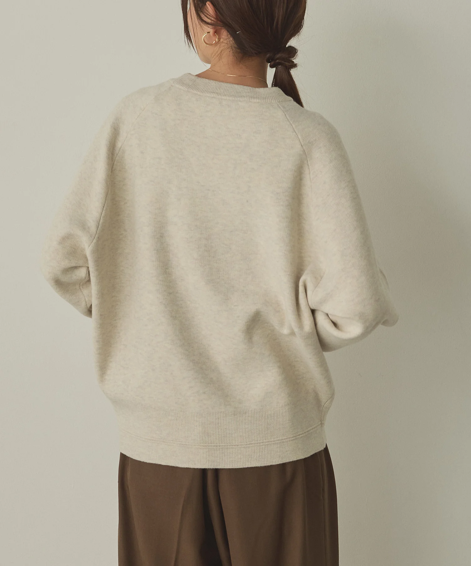 【WEB限定/別注】【新色追加】スウェットライクロゴニット