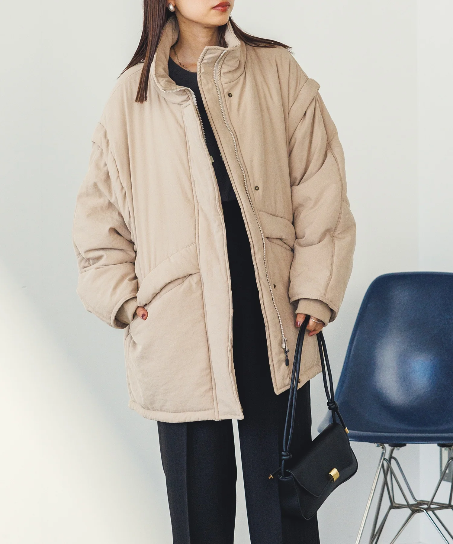 袖取り外しモッズコート