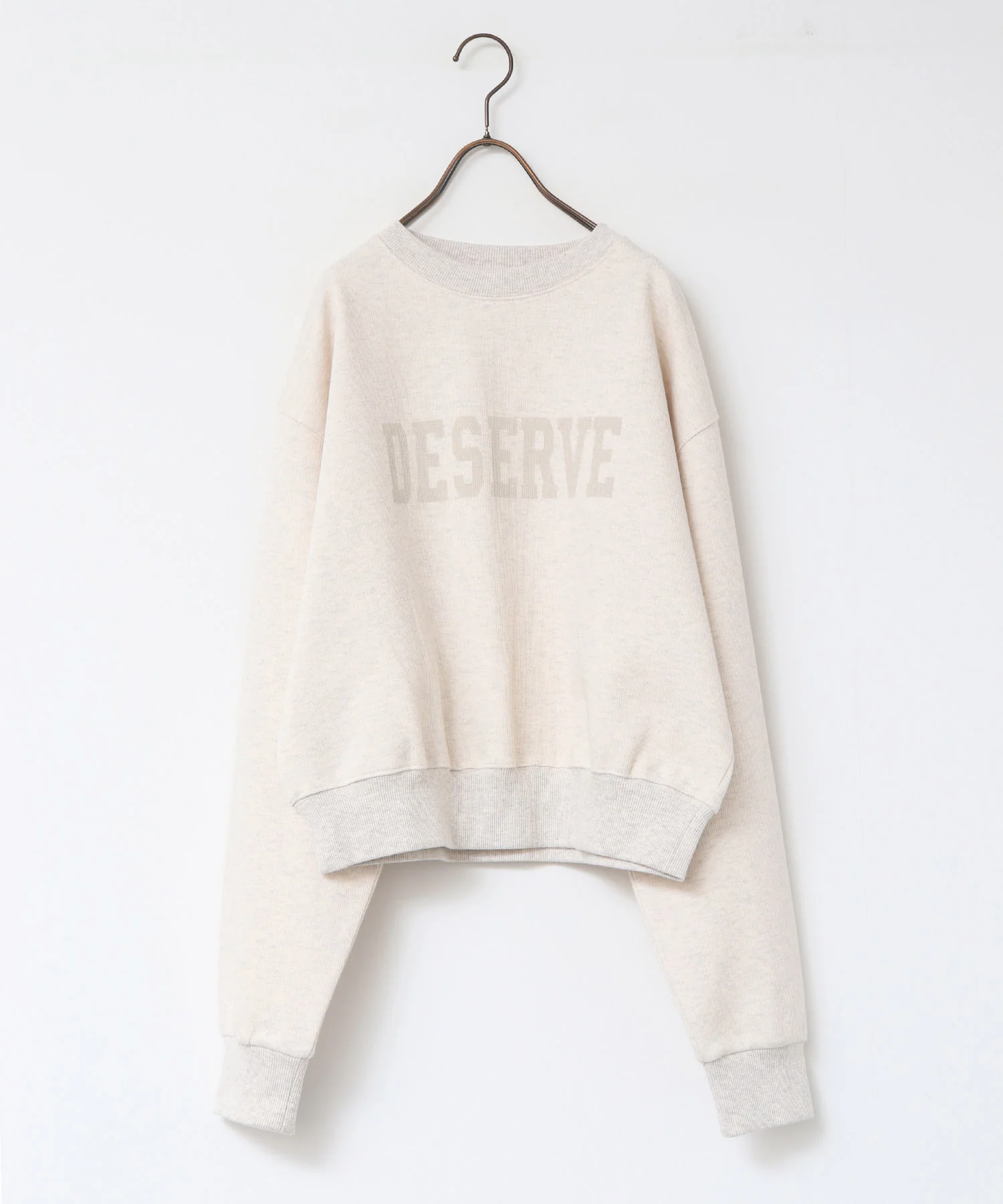 スリーブタック ロゴプリントスウェット