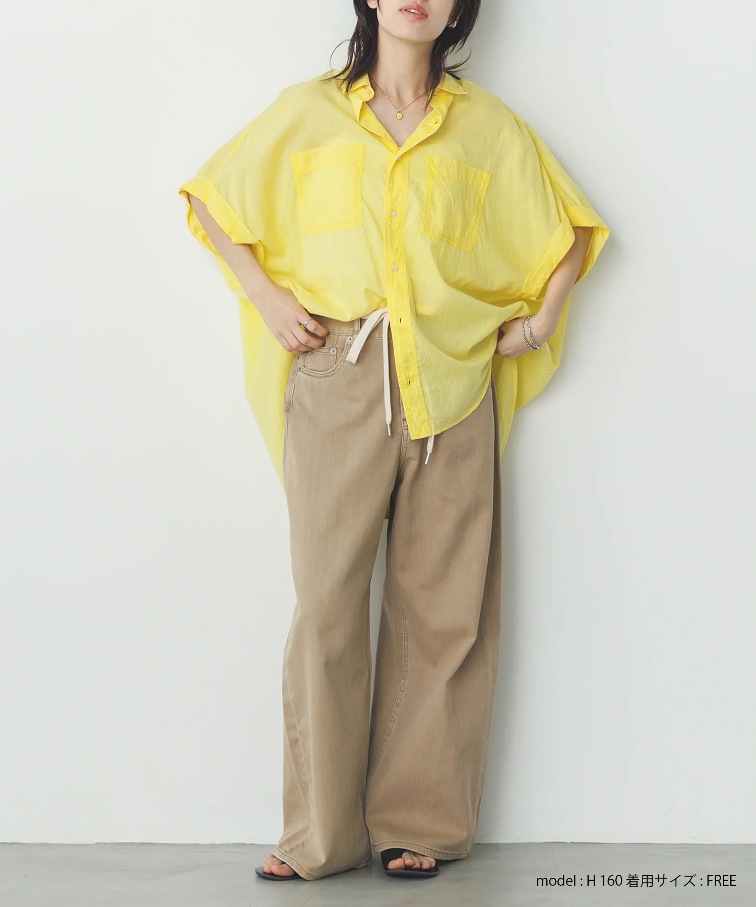 コットンボイル 半袖シャツ