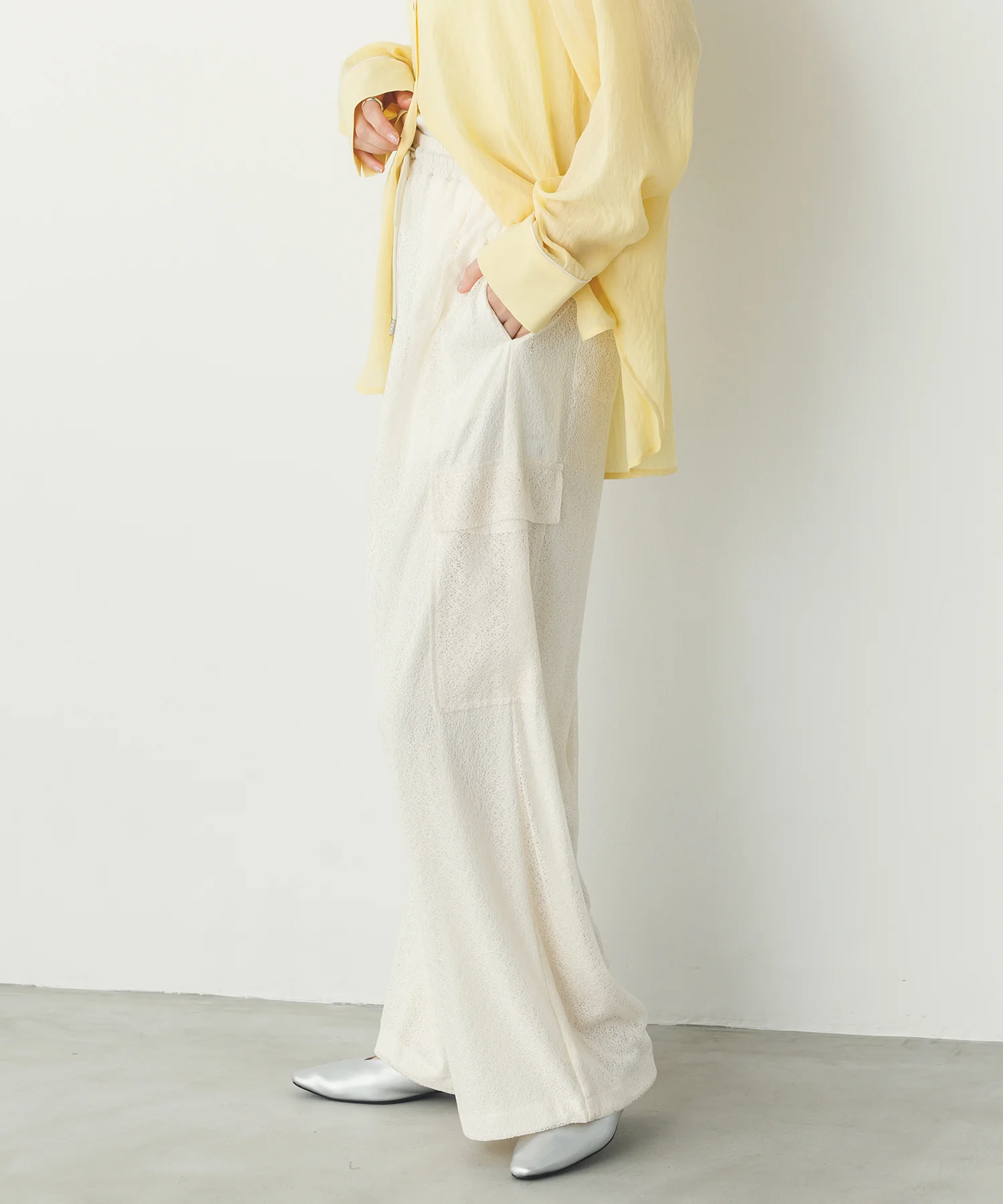 メッシュレース カーゴパンツ