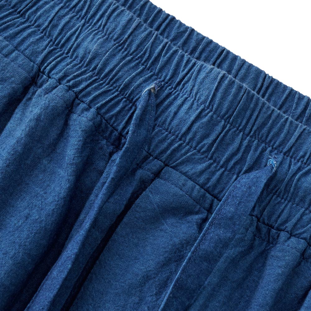 藍染 メンズコットンワイドパンツ