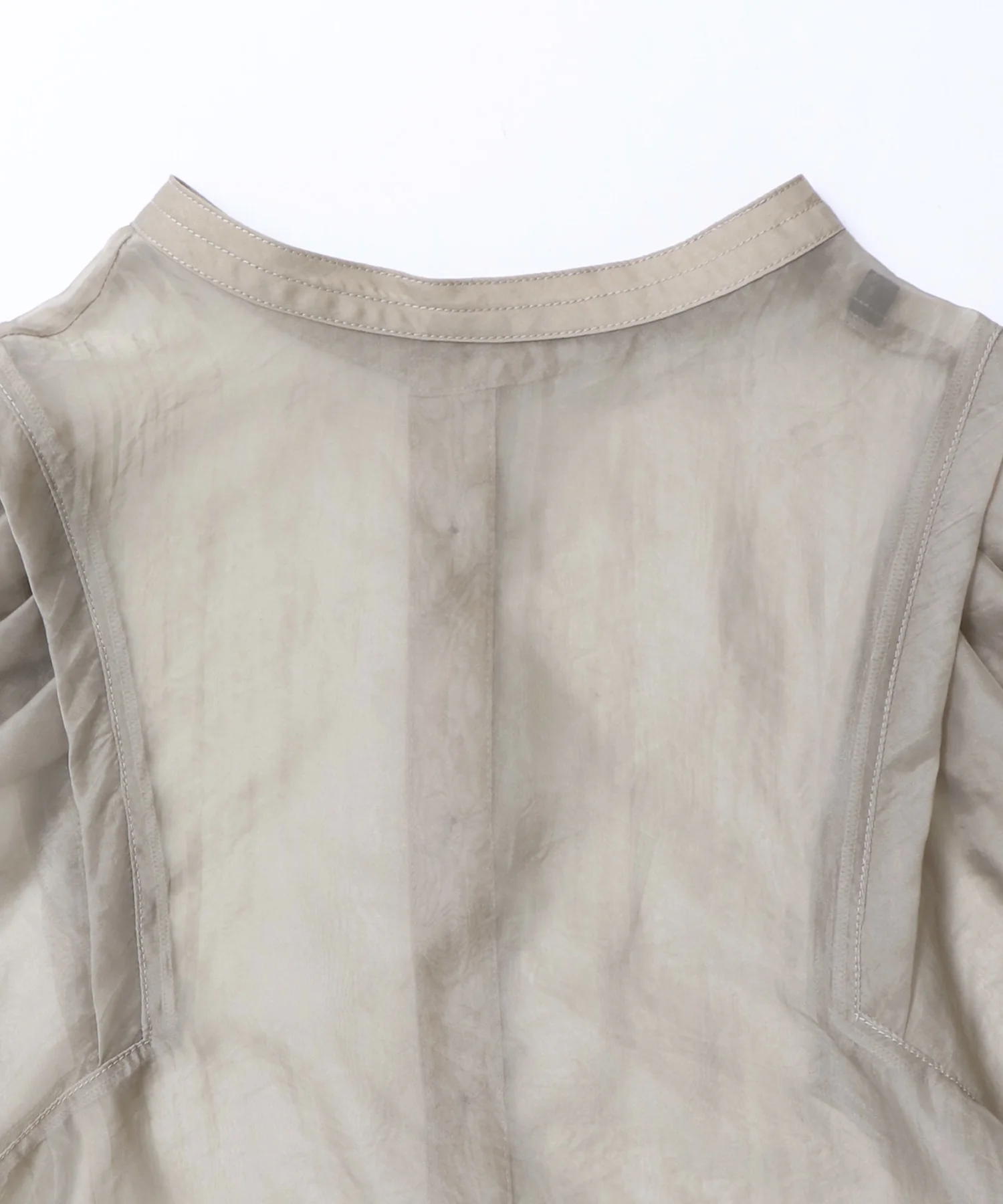 シアーバルーンスリーブブラウス