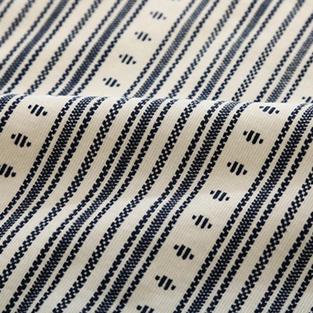 オーダーメイドコーデュロイ民族調ジオメトリック柄ワークシャツ