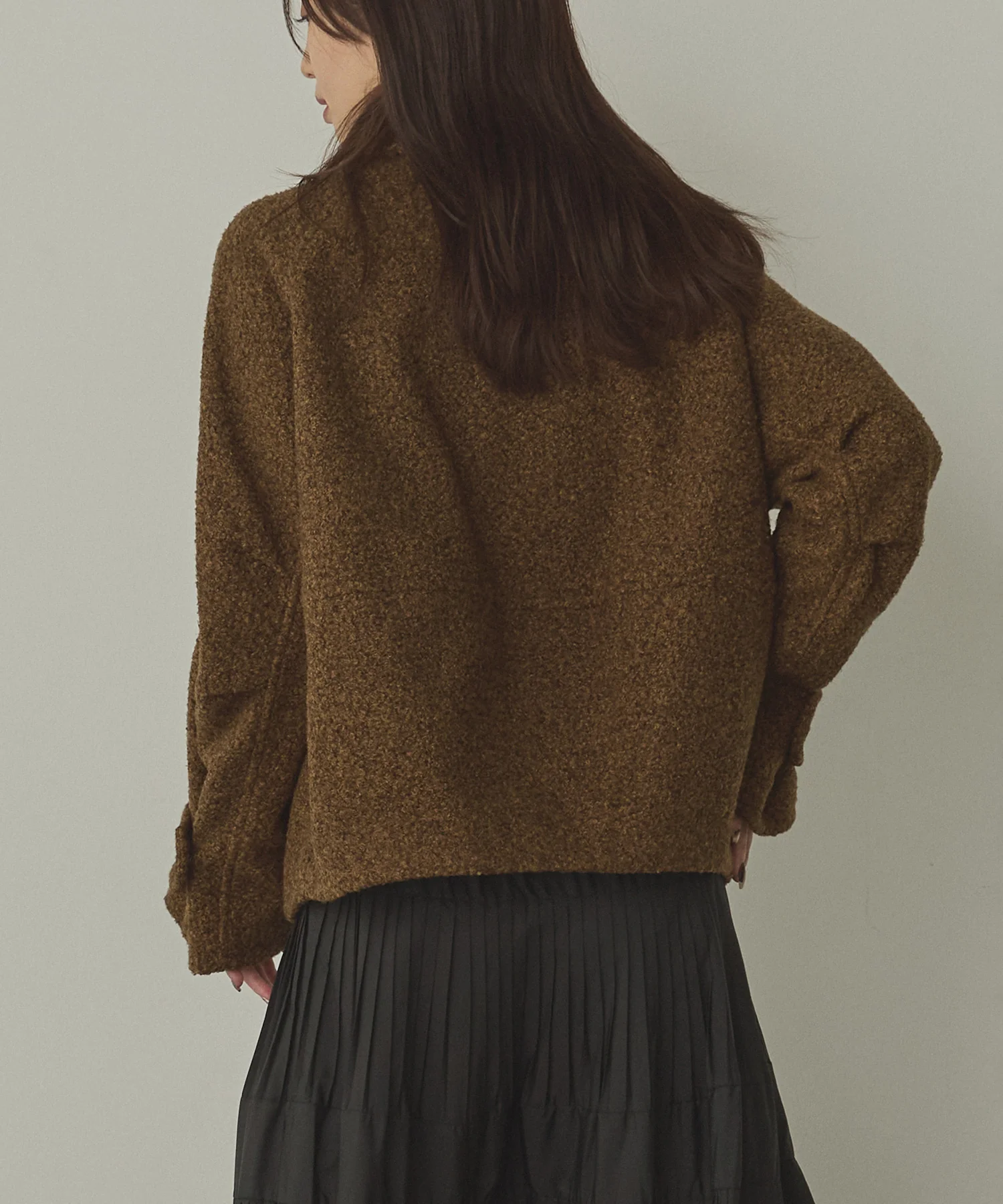 くるくるブークレ ショートブルゾン