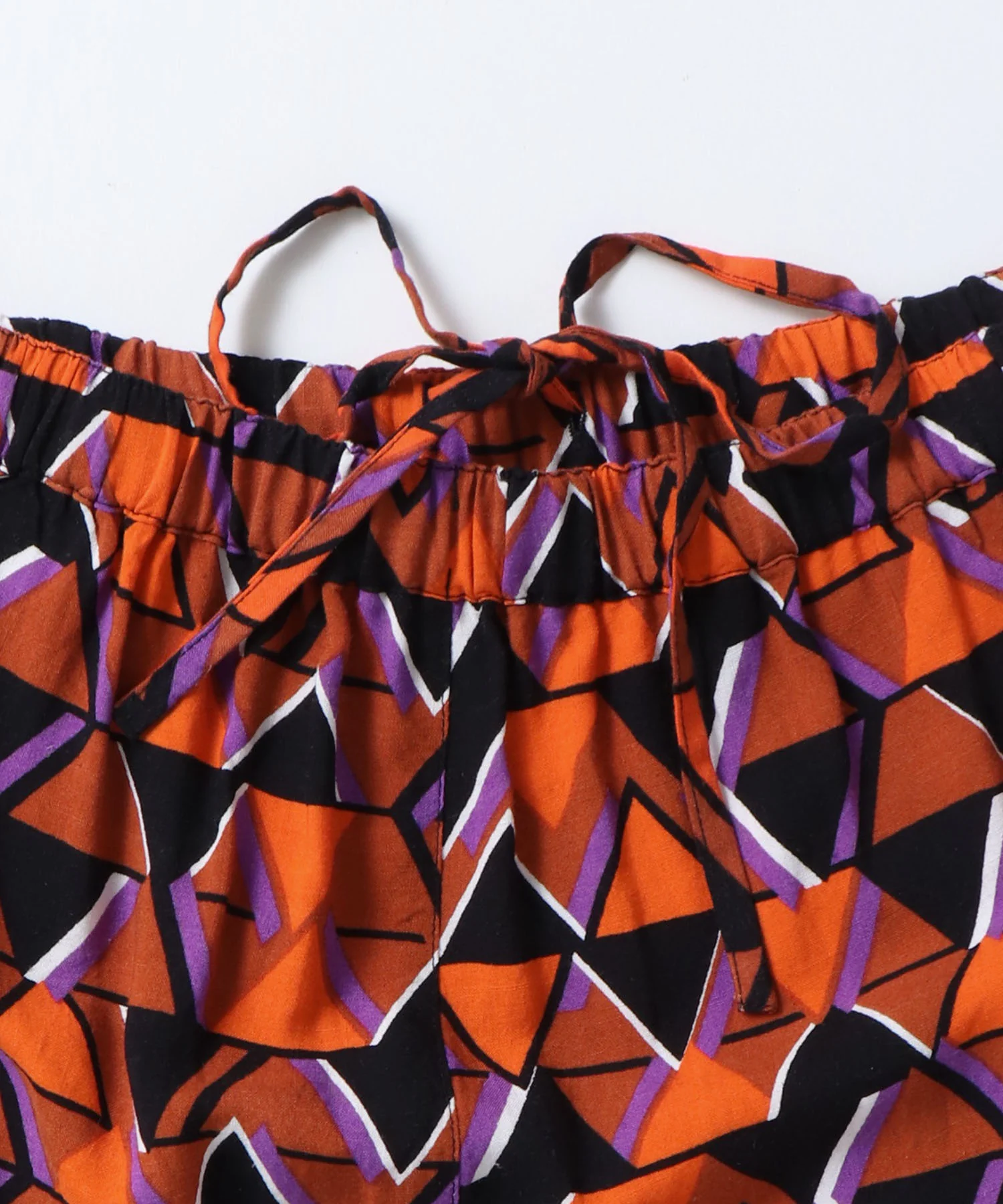 レーヨン プリントストレートパンツ