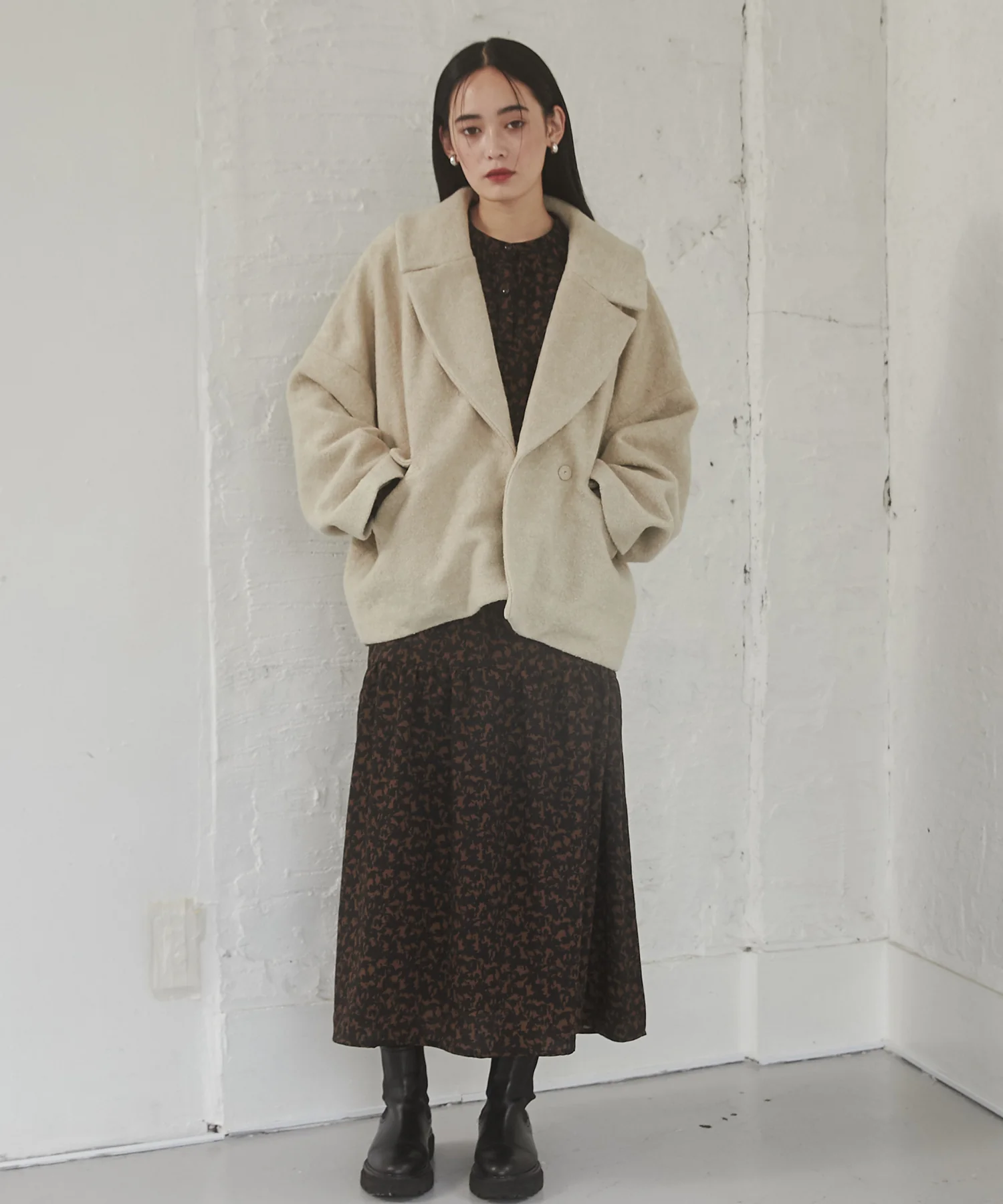 ミニブークレ オーバージャケット