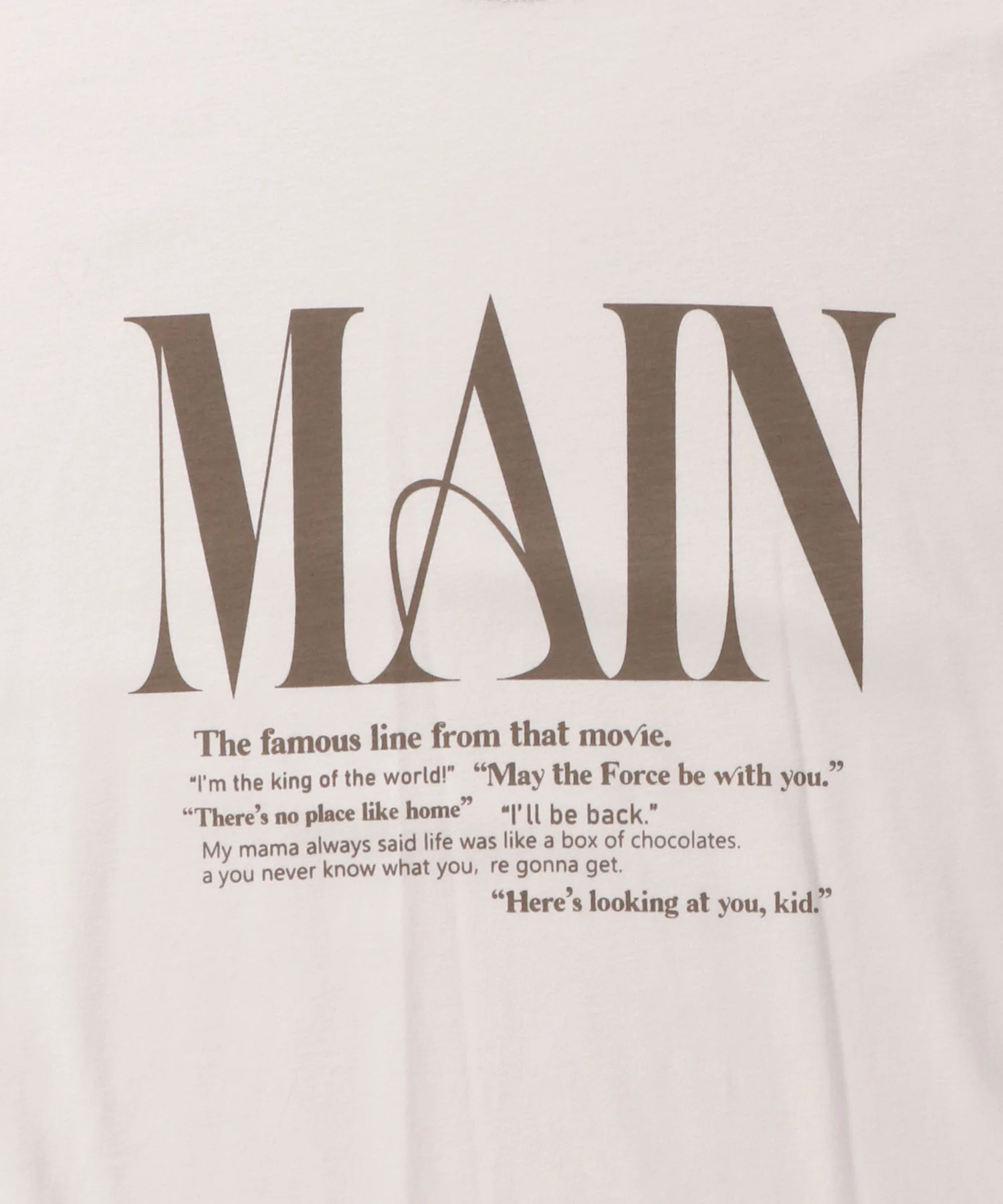 ロゴプリント 半袖T