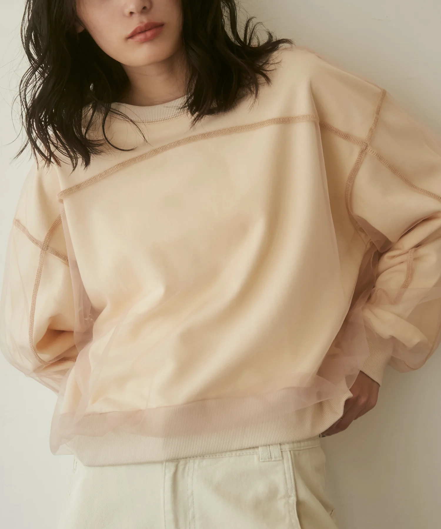 【新色追加】チュールスウェット トップス