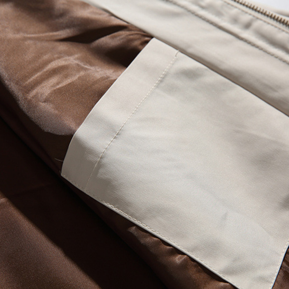 コーデュロイ切り替えブリティッシュハンティングジャケット　ミディアムロング