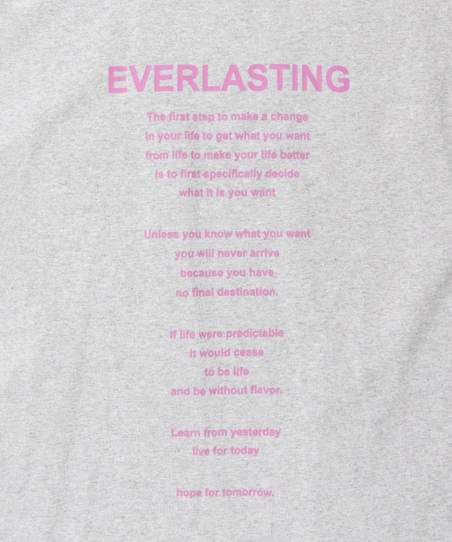 前後2WAY ロゴプリントTシャツ