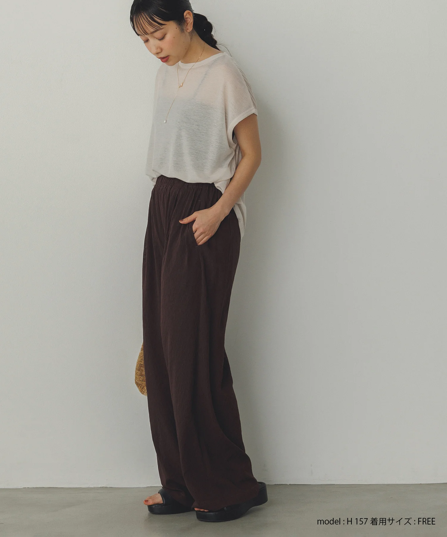 オーバーフレンチ シアーTシャツ