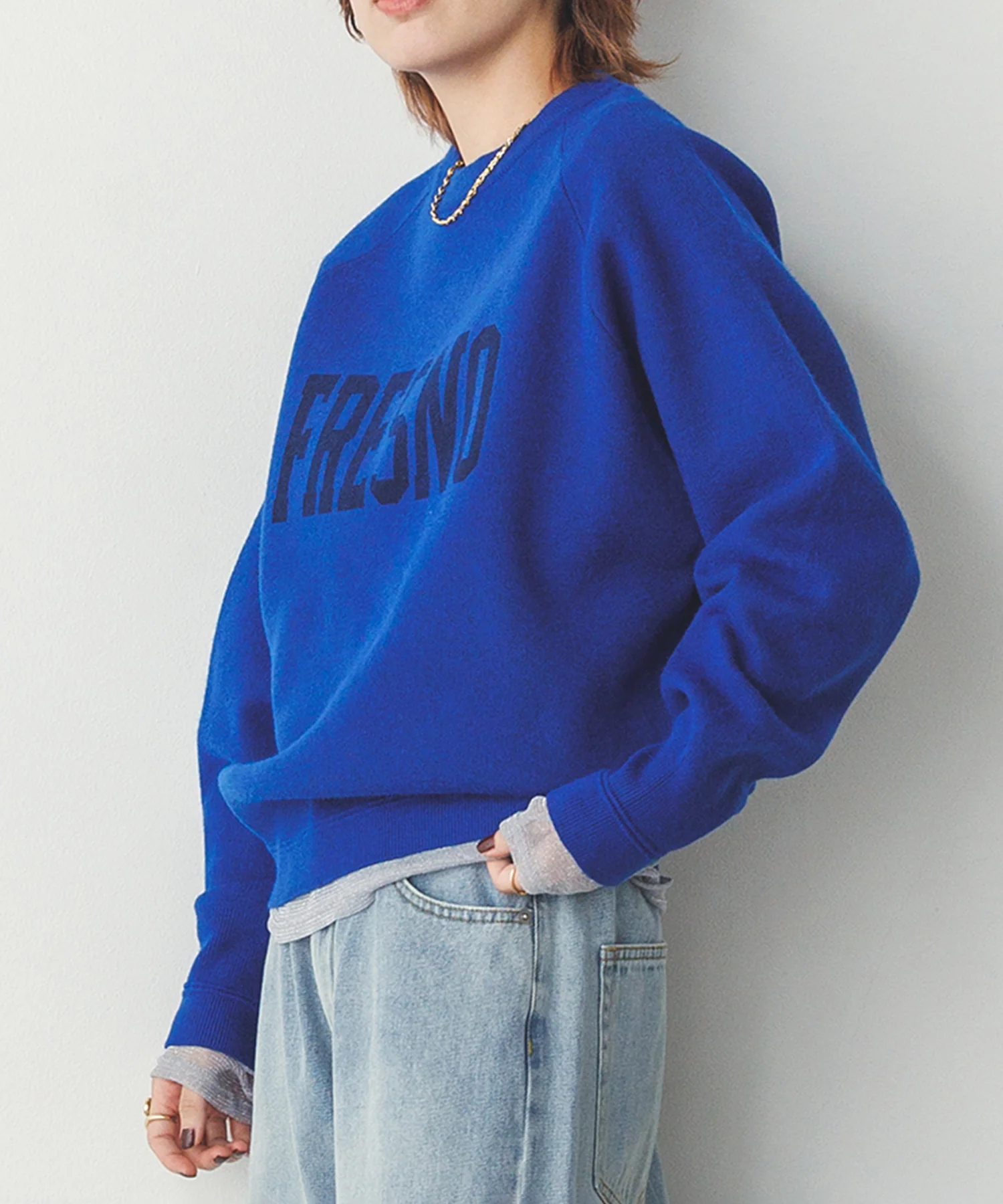 【WEB限定/別注】【新色追加】スウェットライクロゴニット