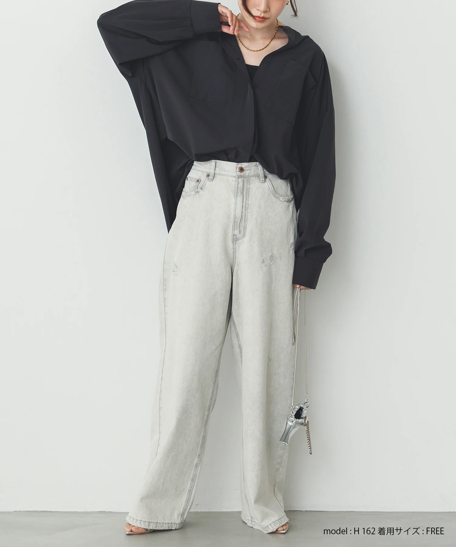 【新色追加】【接触冷感】2WAY カシュクールシャツ