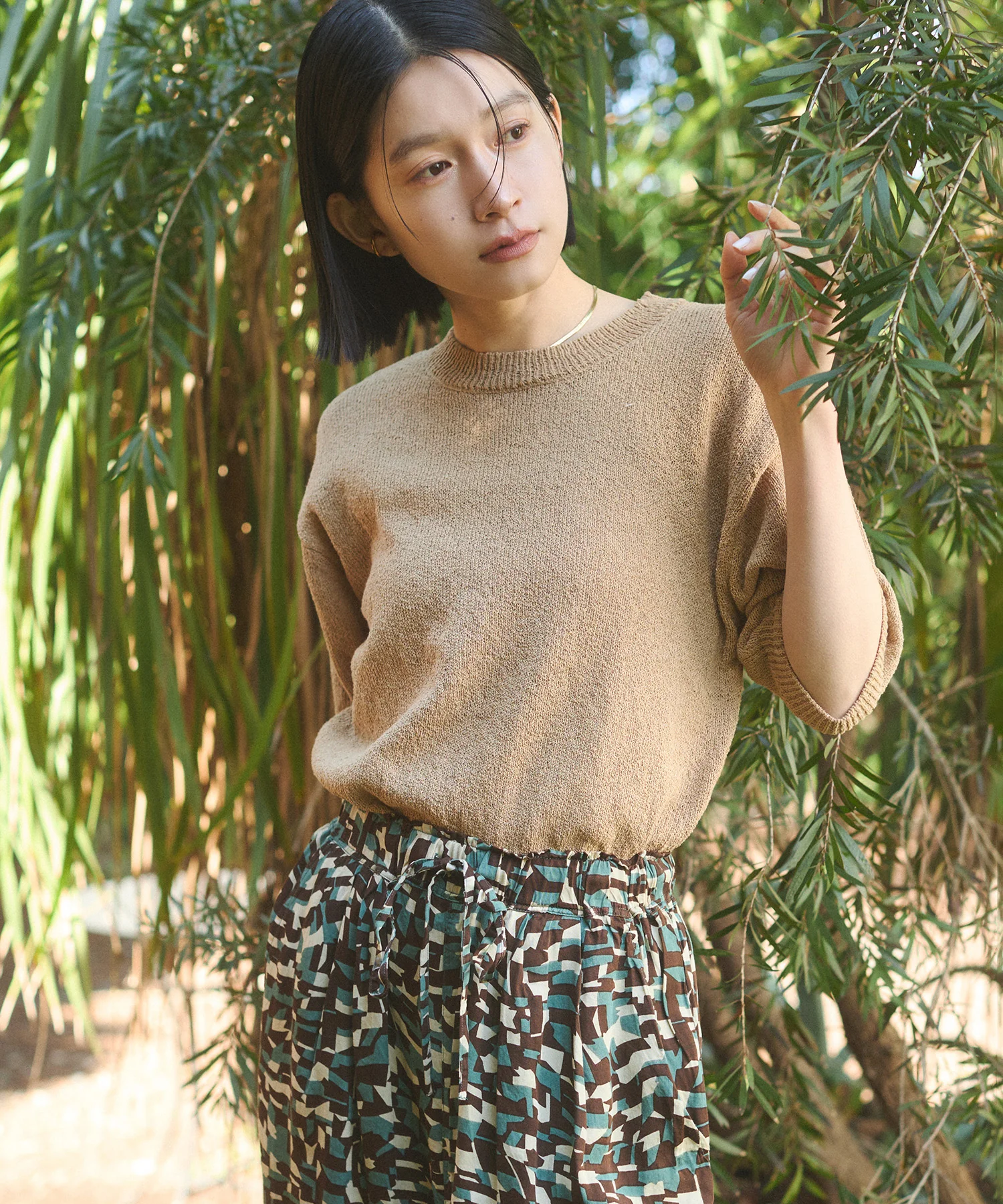 【別注】ハーフスリーブ サマーニット