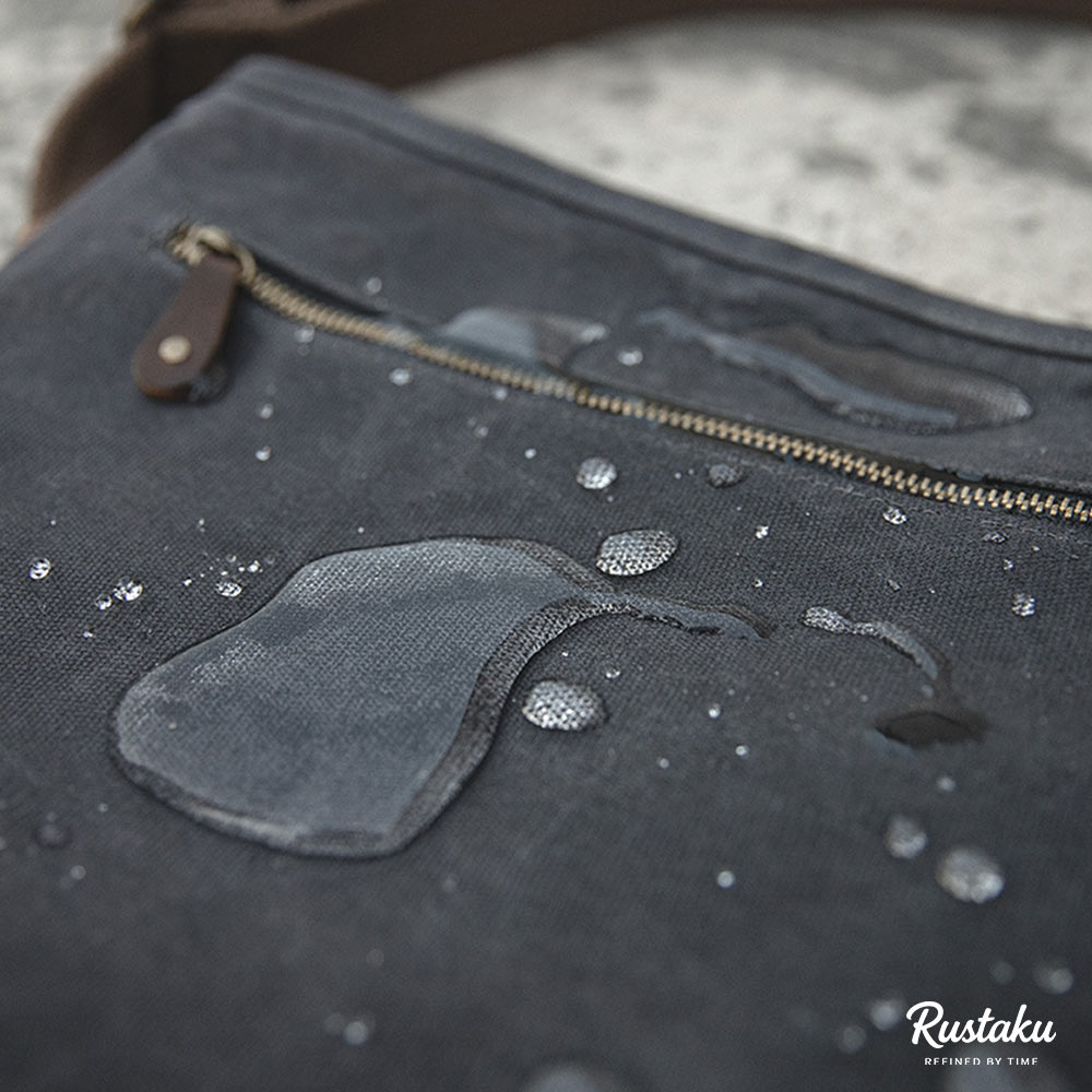 ろうけつ染めキャンバス　撥水加工 ショルダーバッグ