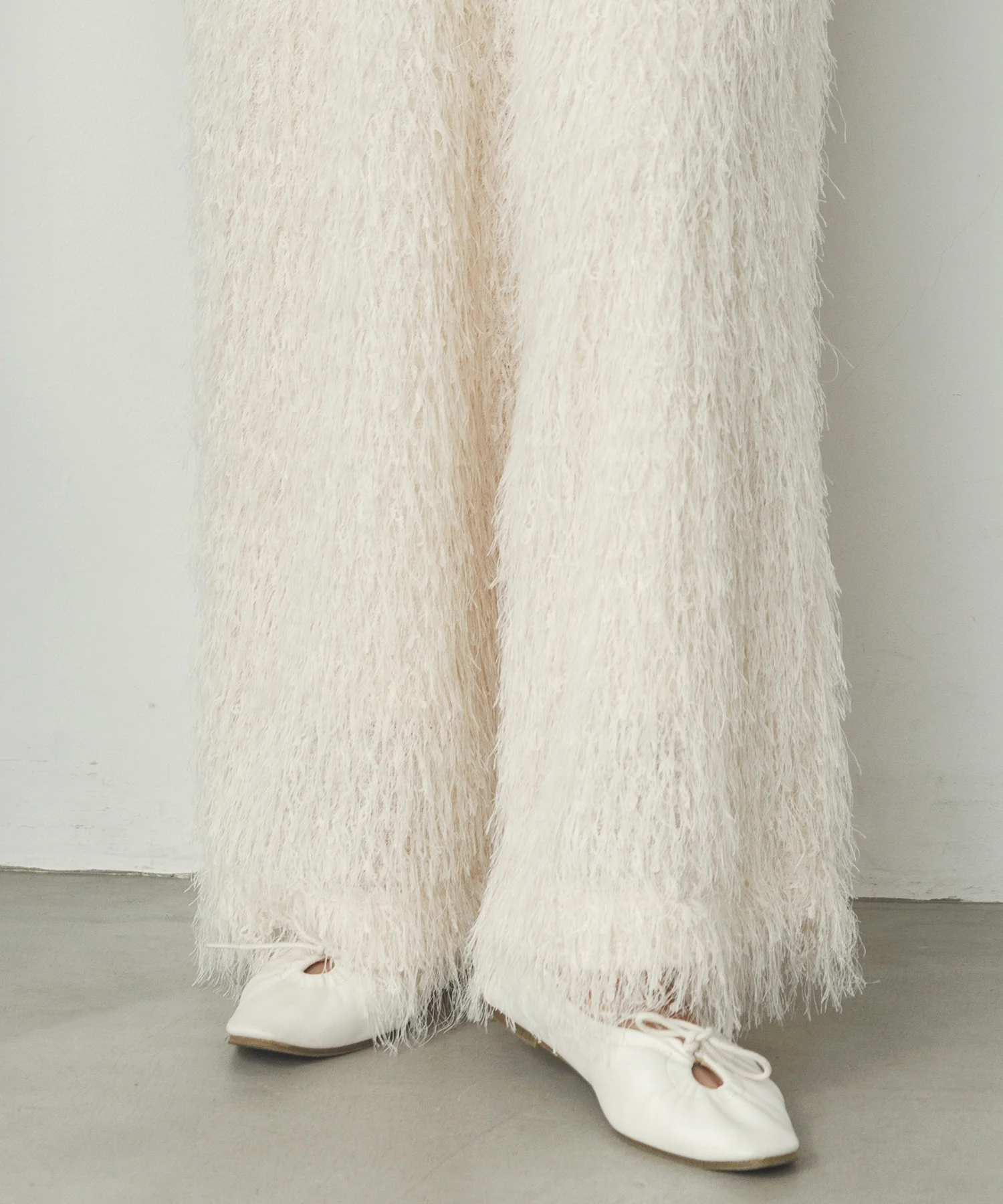 カットジャガード イージーパンツ