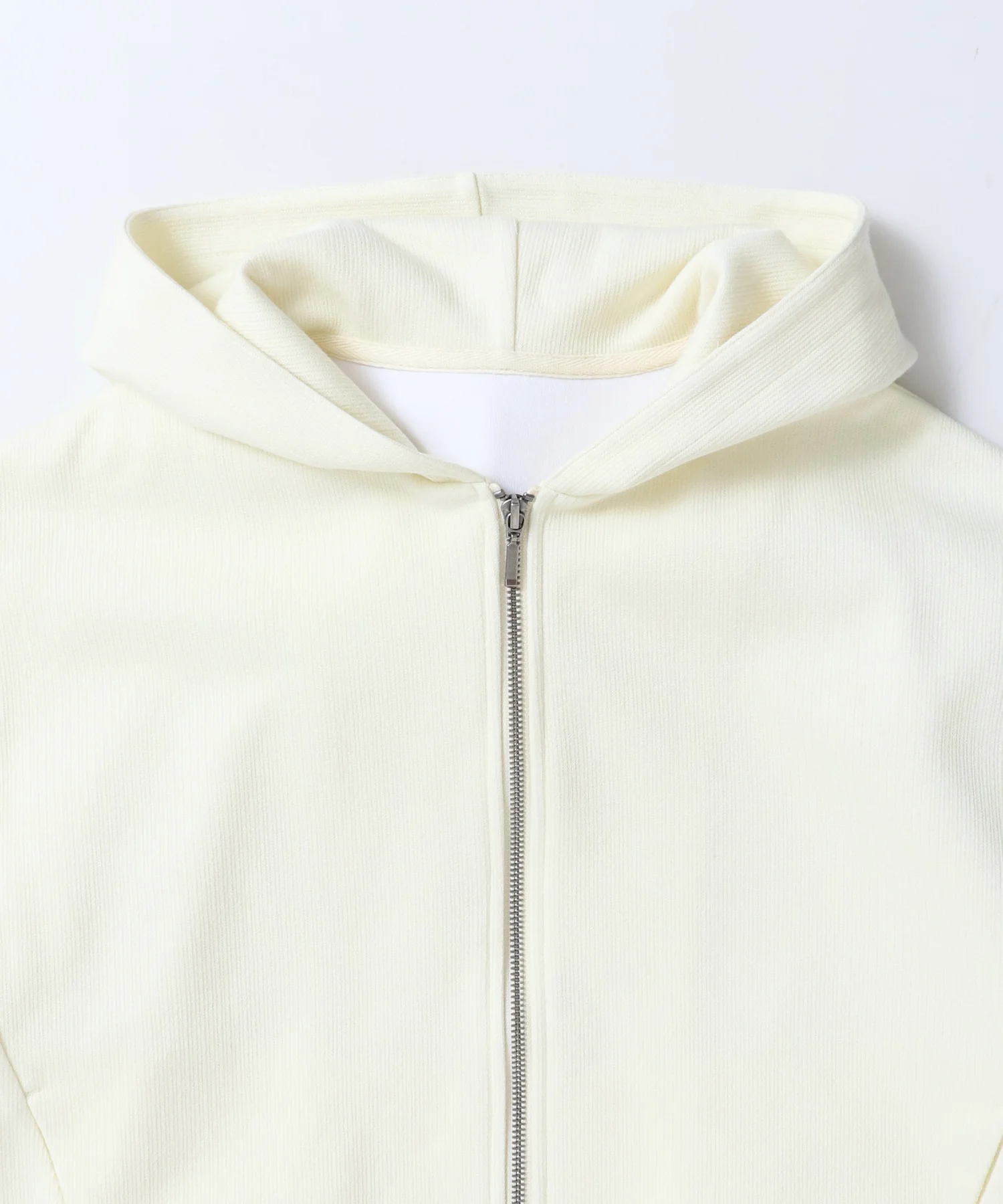 ダブルジップ ショートフーディ