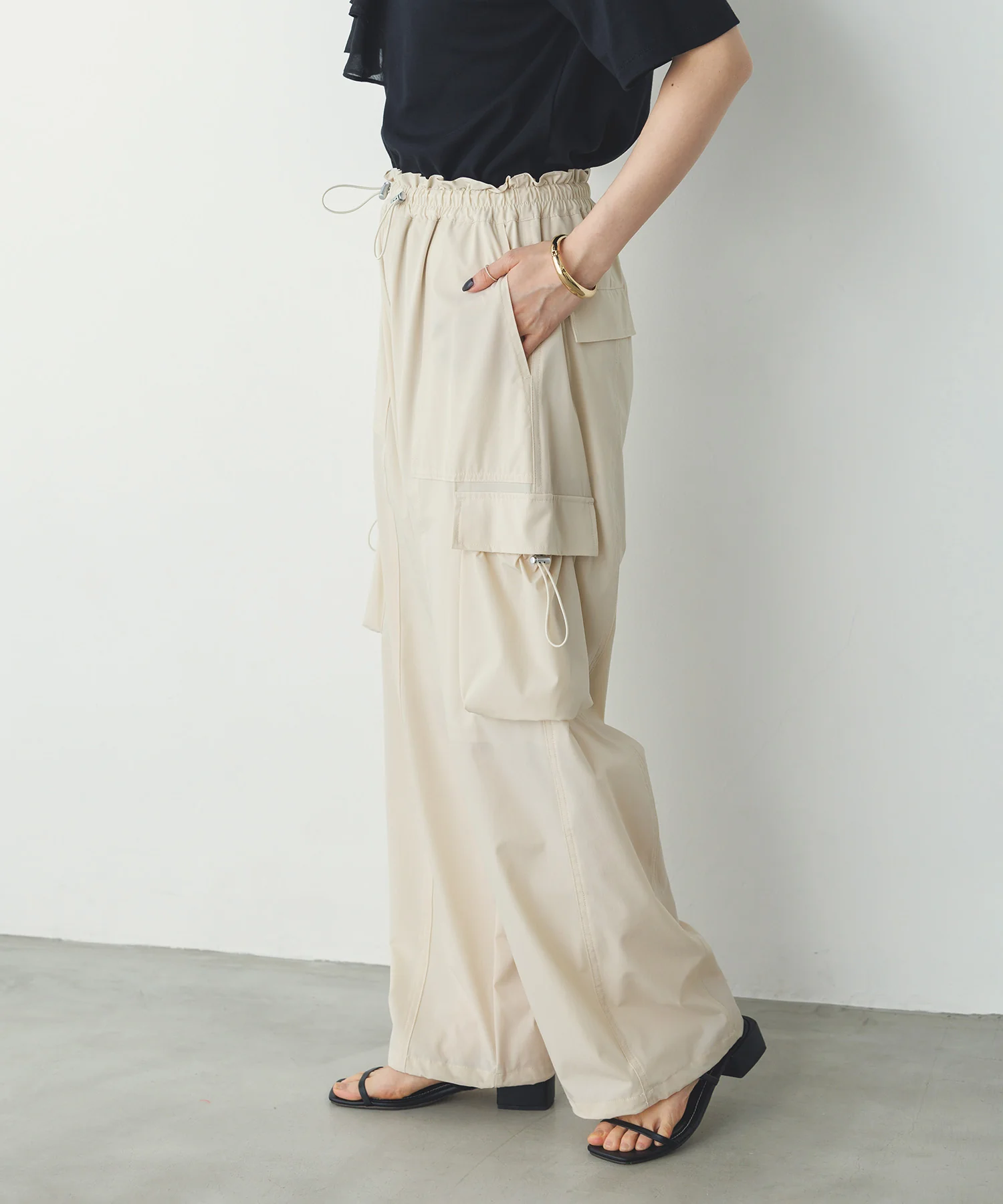 【接触冷感】パラシュートパンツ