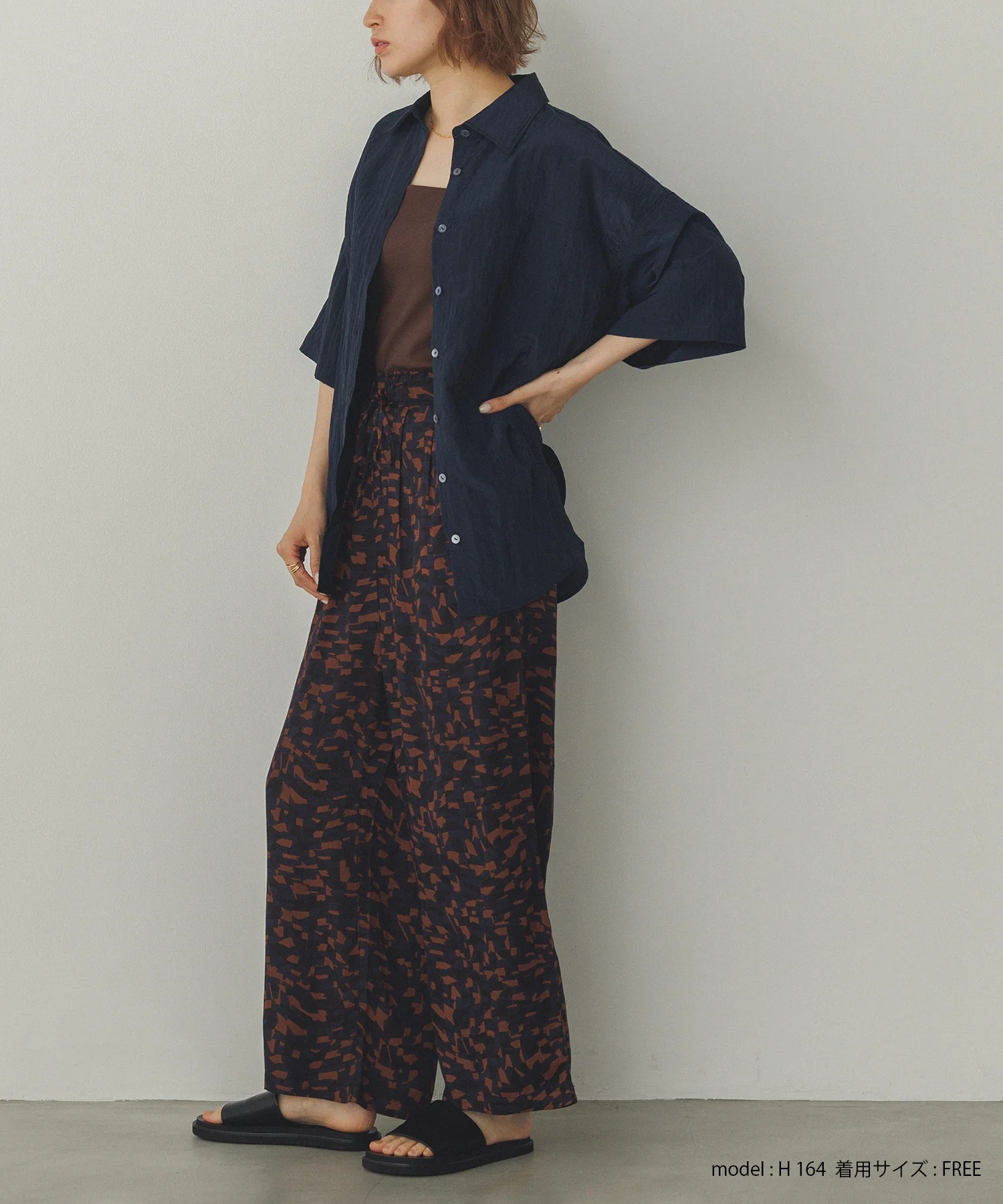 ワッシャー加工 2WAYシャツ