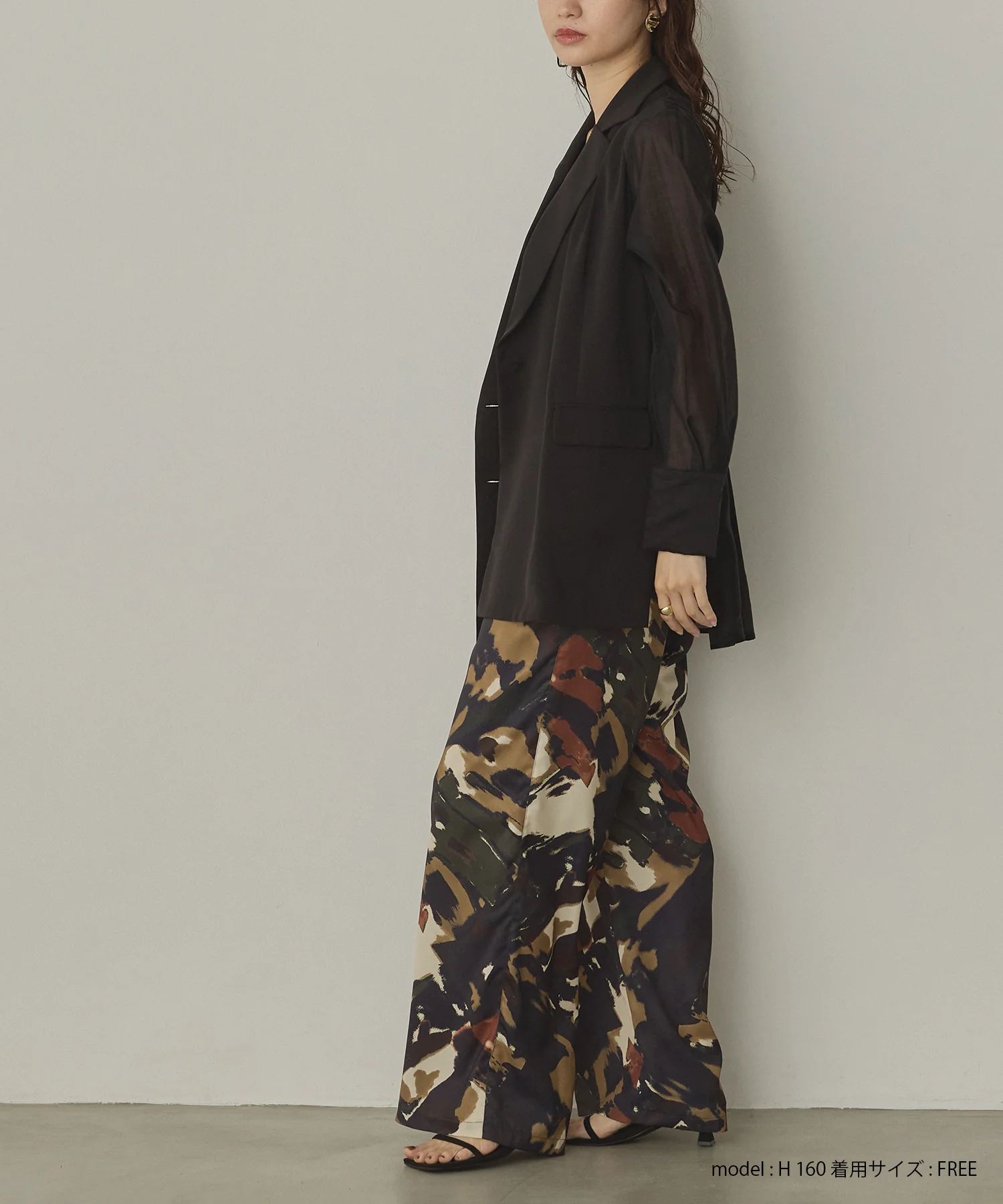 ポリツイル シアーテーラードジャケット