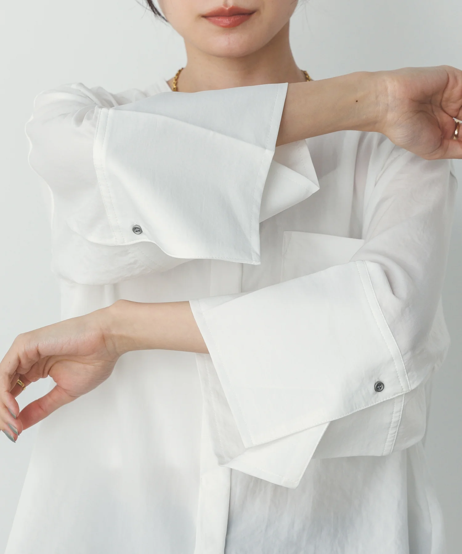 スパンローン カフスポイントシャツ