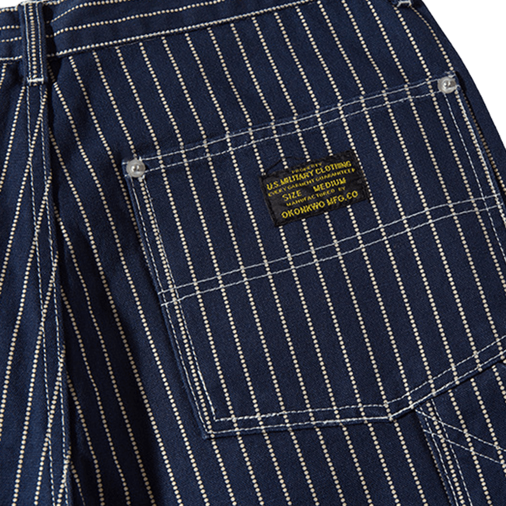 アメカジ　WABASHストライプカーゴショートパンツ