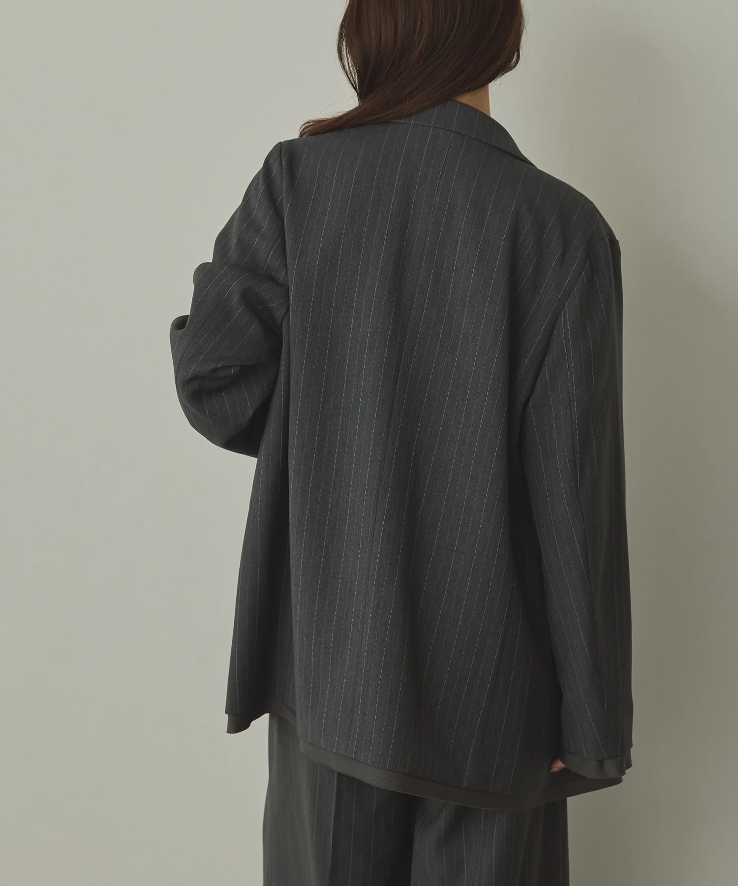 ストライプ ダブルジャケット