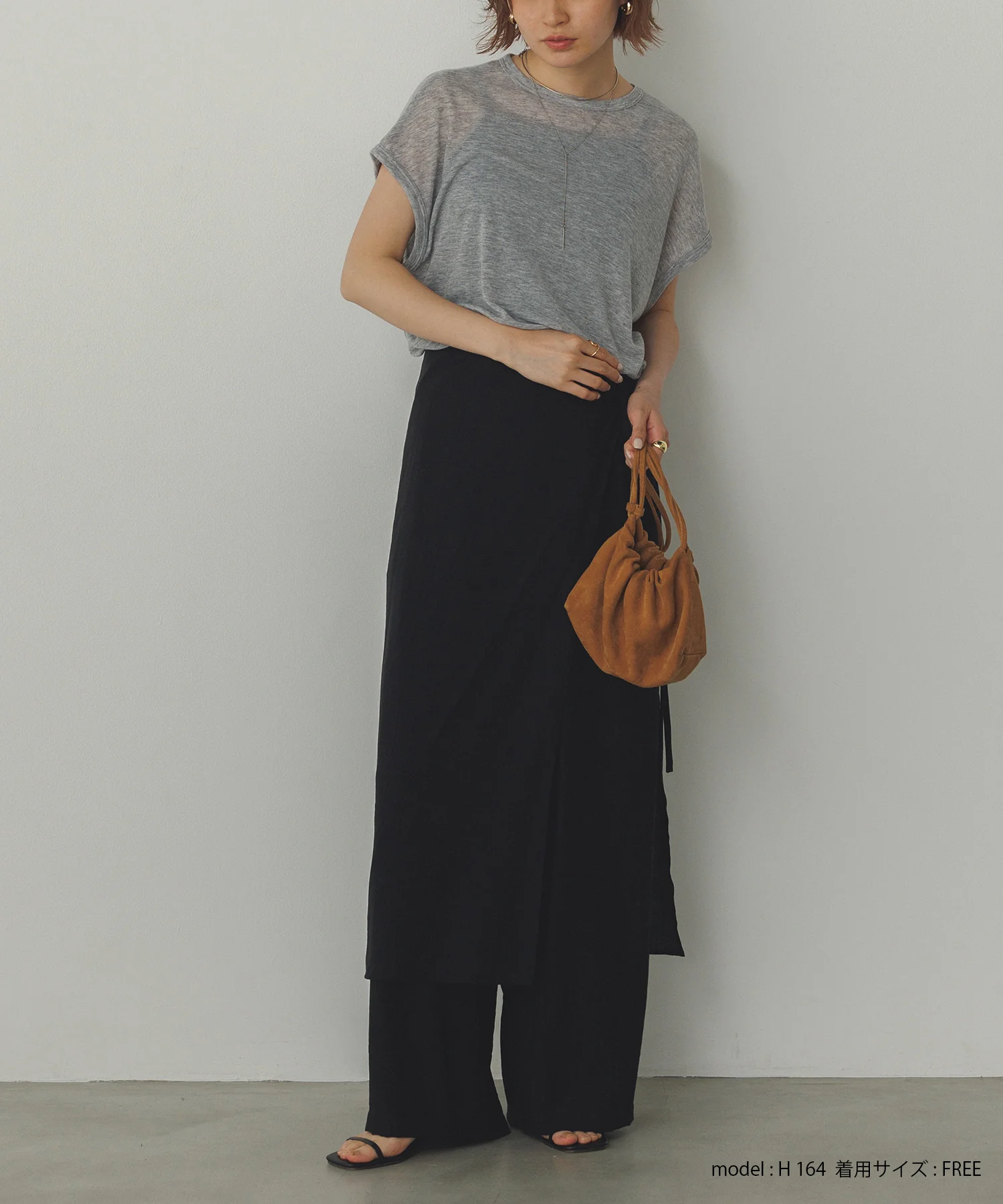 オーバーフレンチ シアーTシャツ