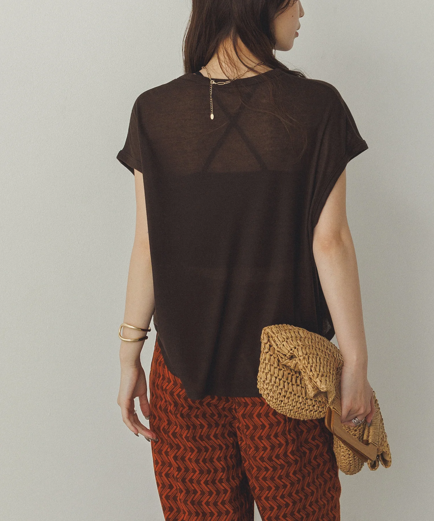 オーバーフレンチ シアーTシャツ