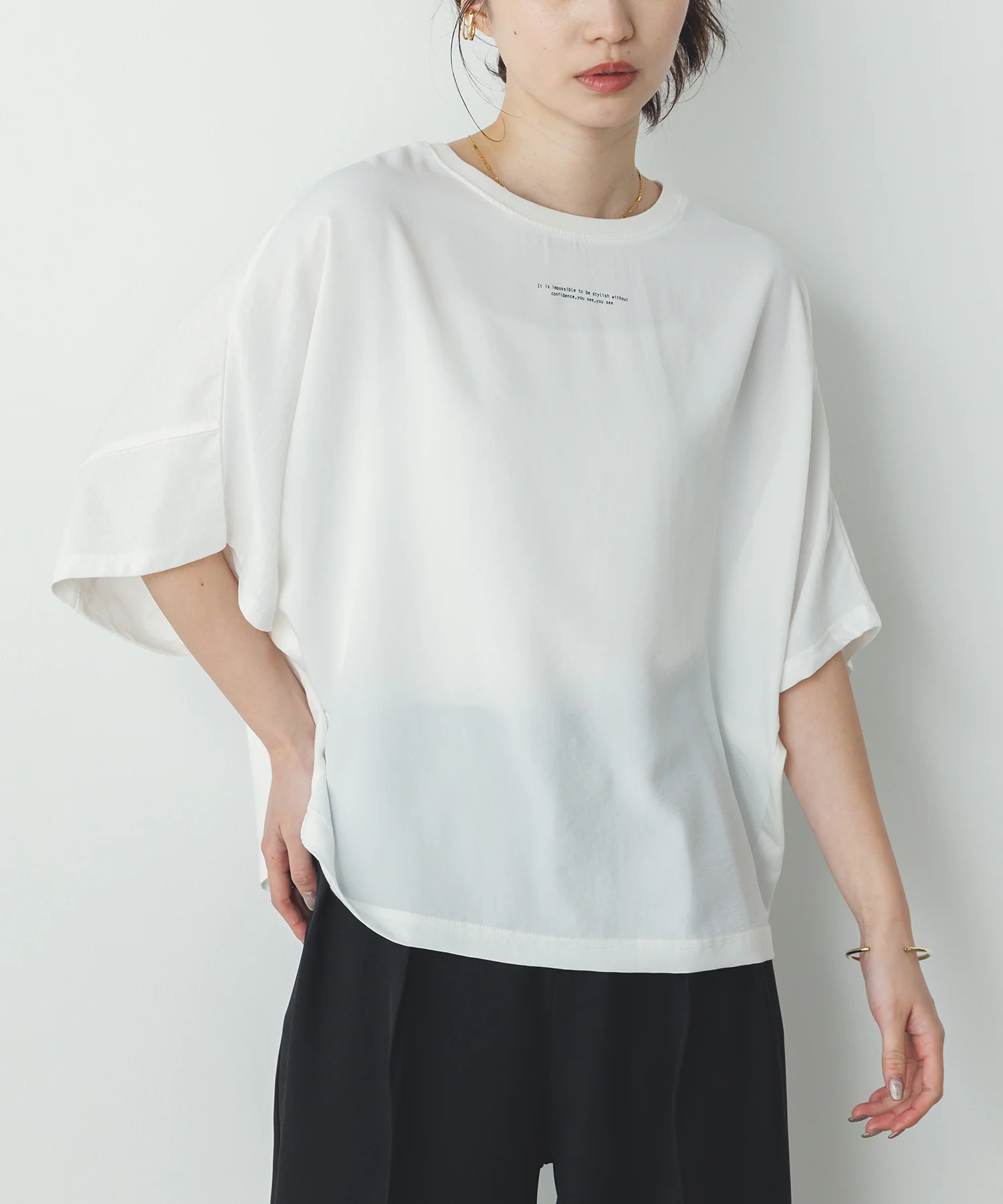 前後2WAY ドルマンTシャツ