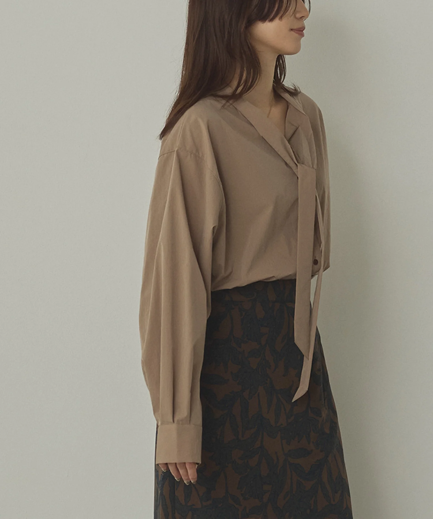 2WAY ボウタイブラウス