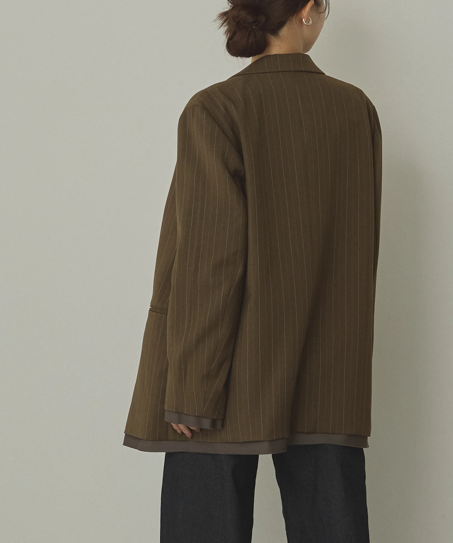 ストライプ ダブルジャケット