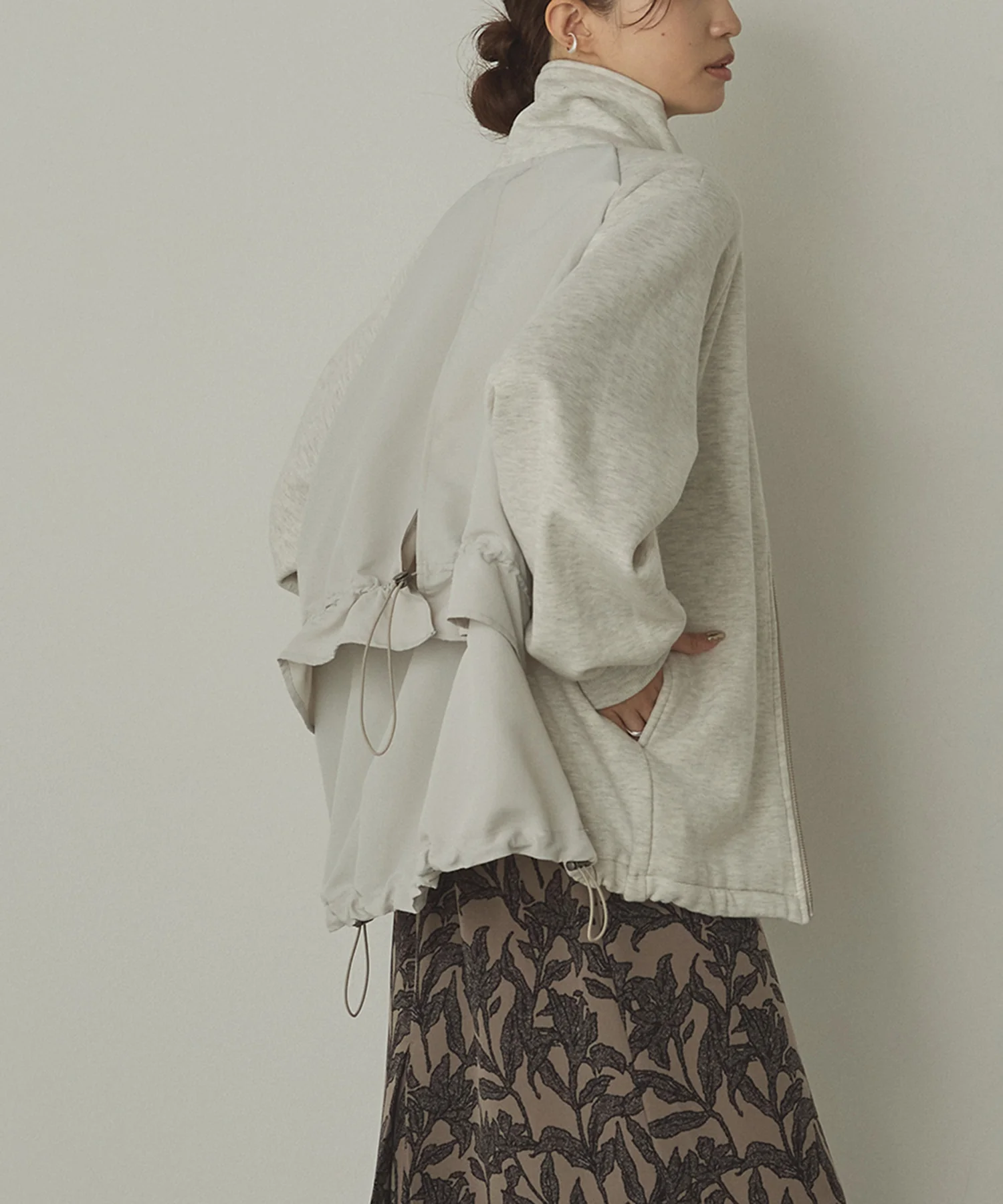 裏起毛 Wジップブルゾン