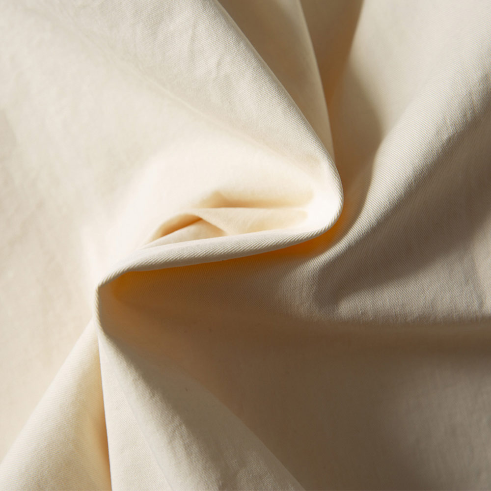 和風刺し子　ノーカラーラグランスリーブシャツ