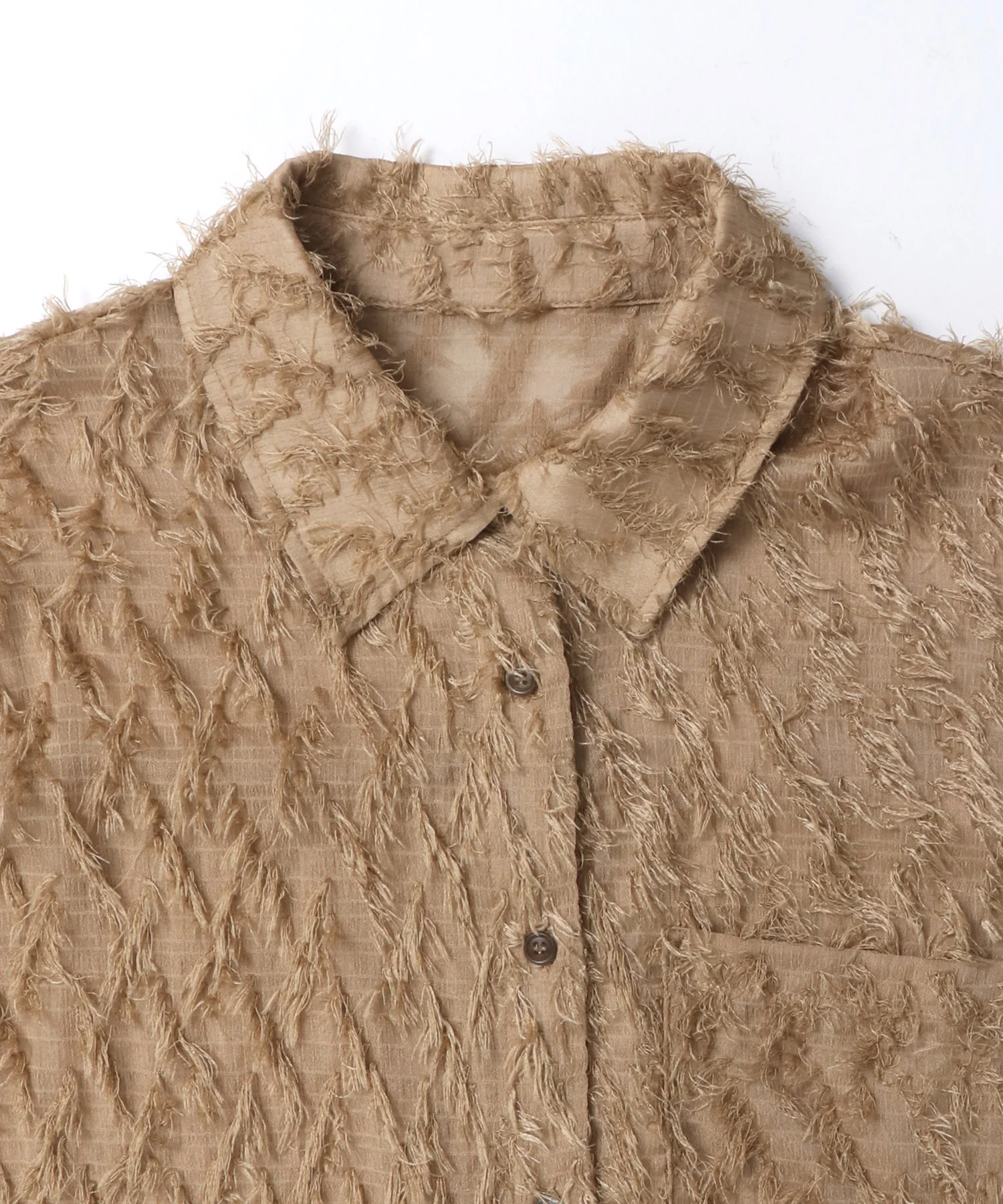 フェザーライク オーバーシアーシャツ