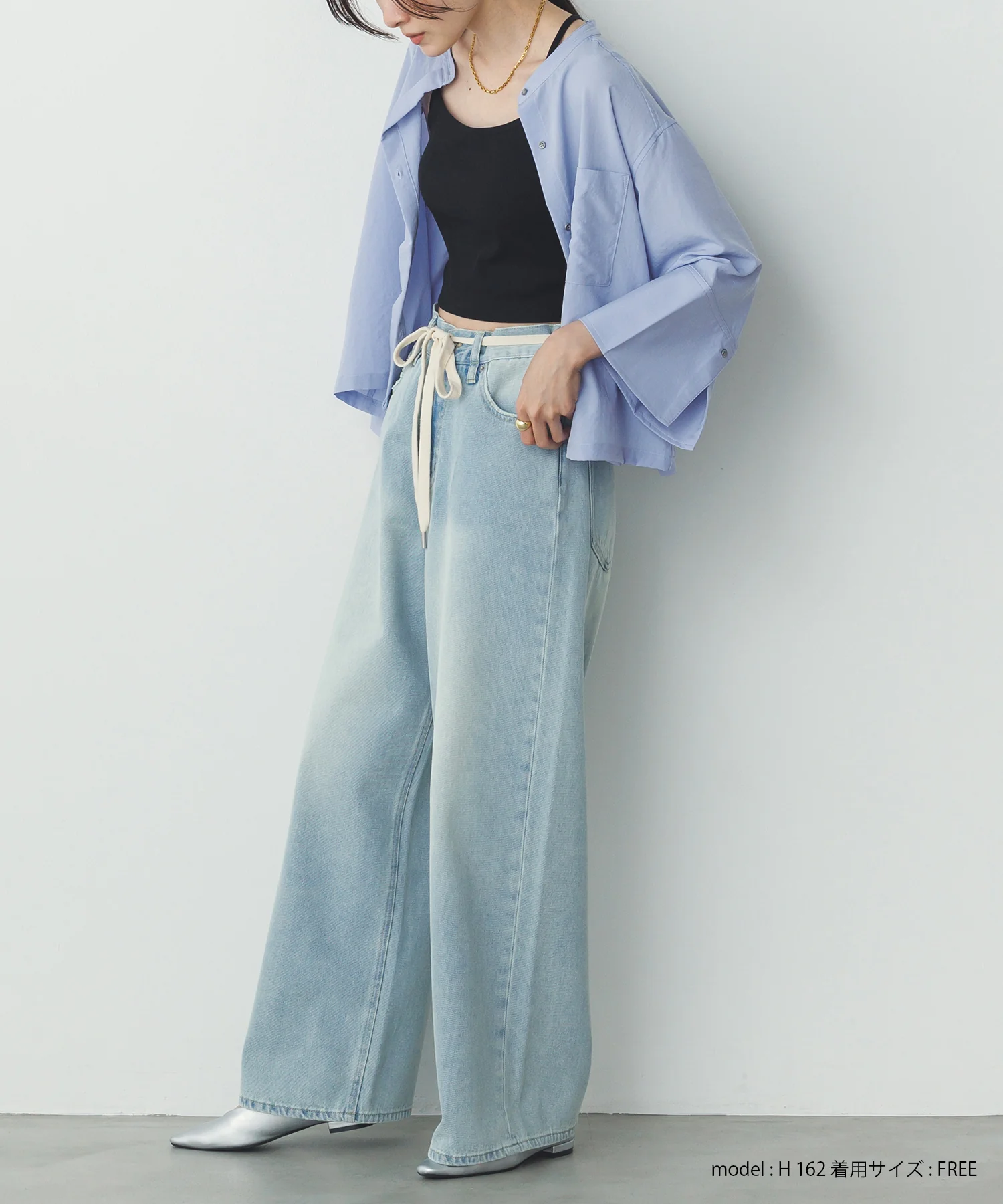 スパンローン カフスポイントシャツ