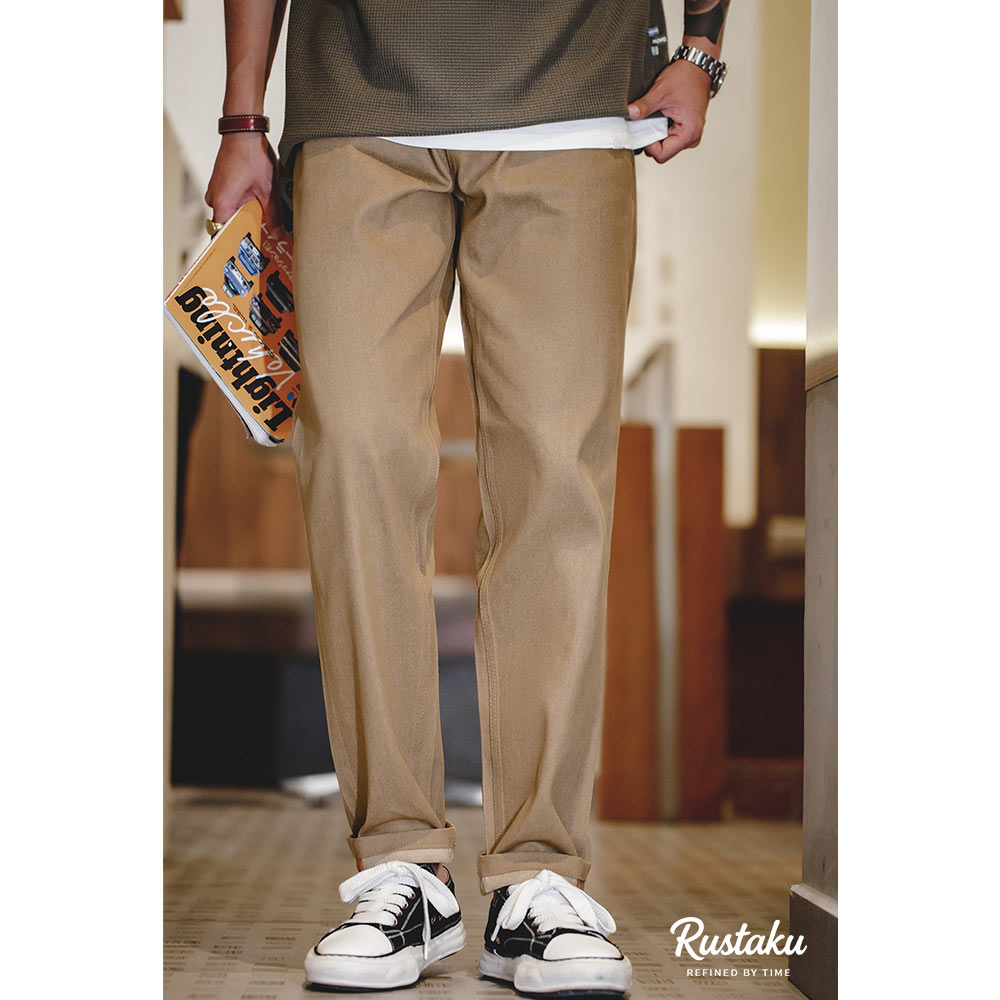 秋限定　イエローストーンパーク セルビッジストレートデニムパンツ