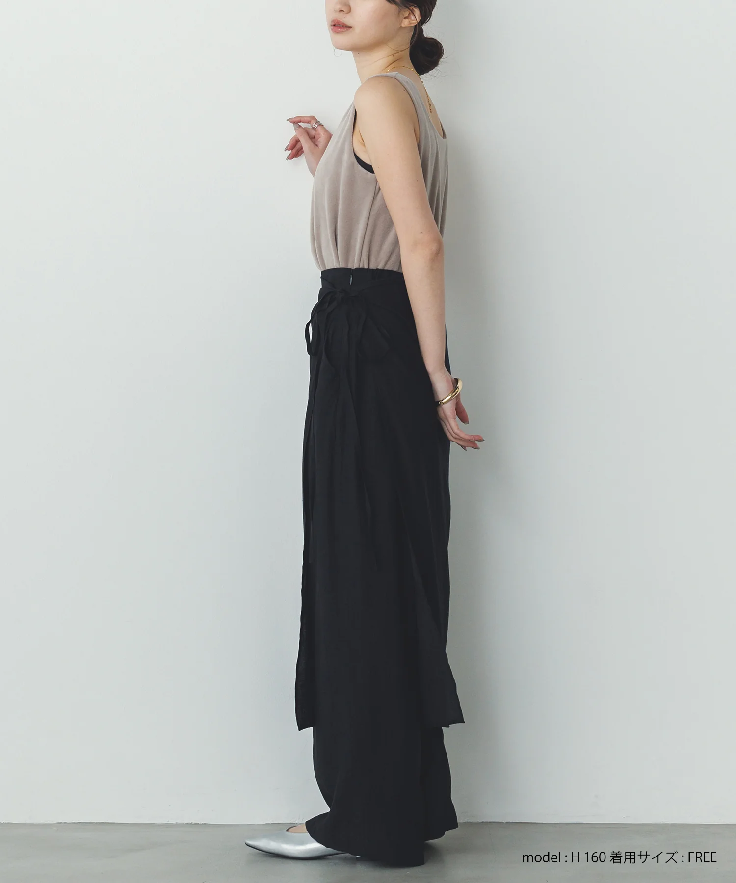 前後2WAY ベロア スクエアタンク