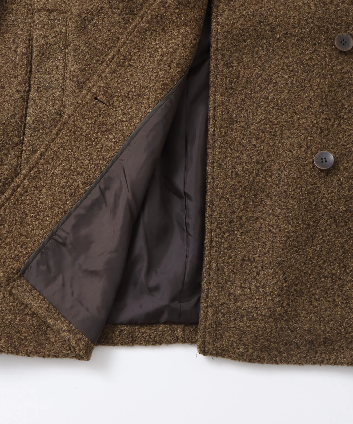 くるくるブークレ ミディアムコート