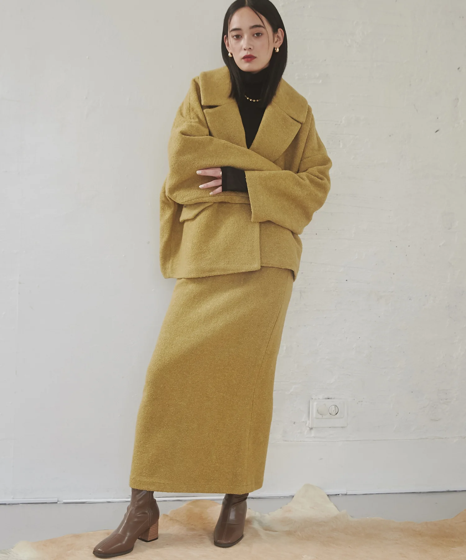 ミニブークレ オーバージャケット