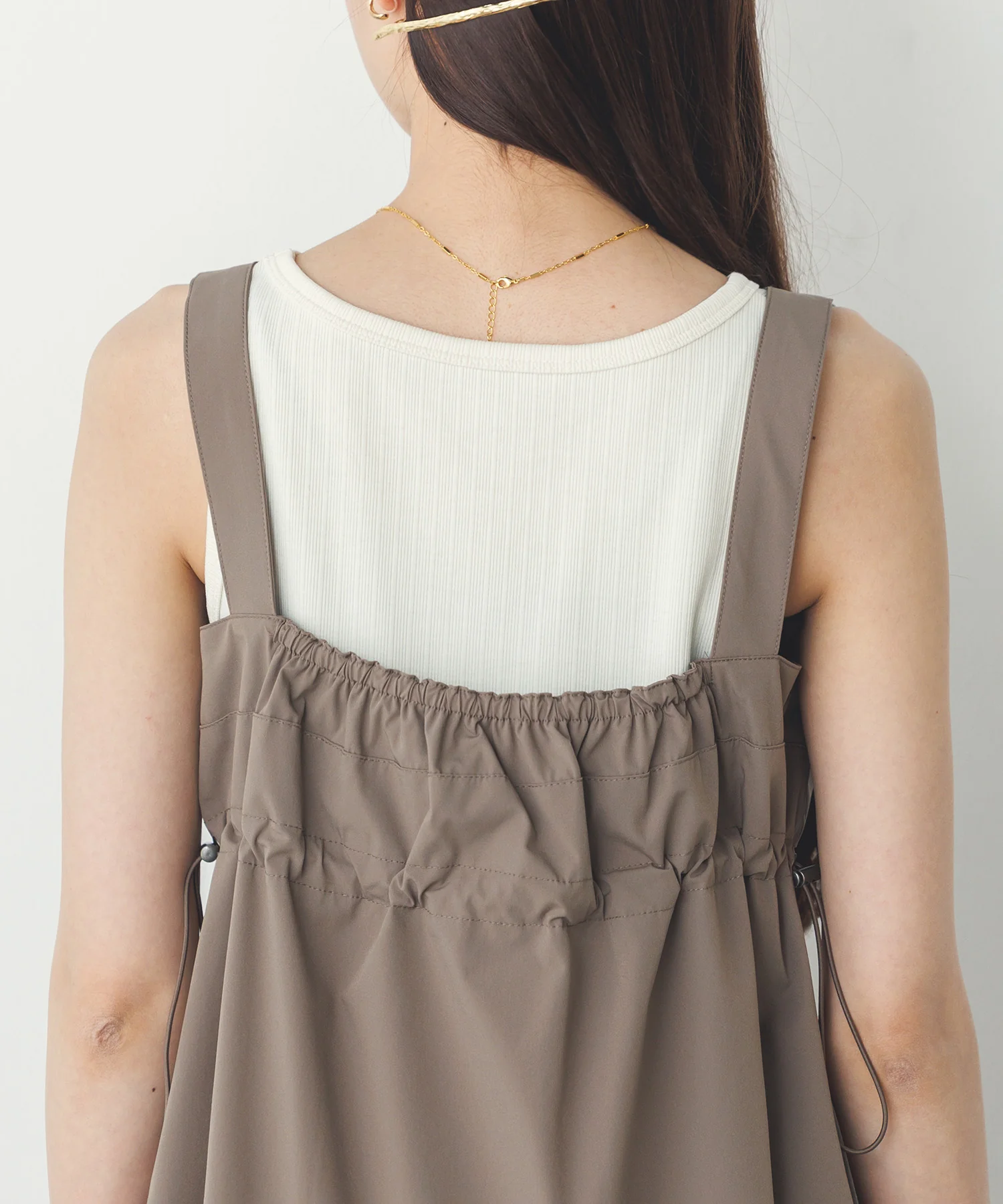 【接触冷感】2WAY バックドロストビスチェ