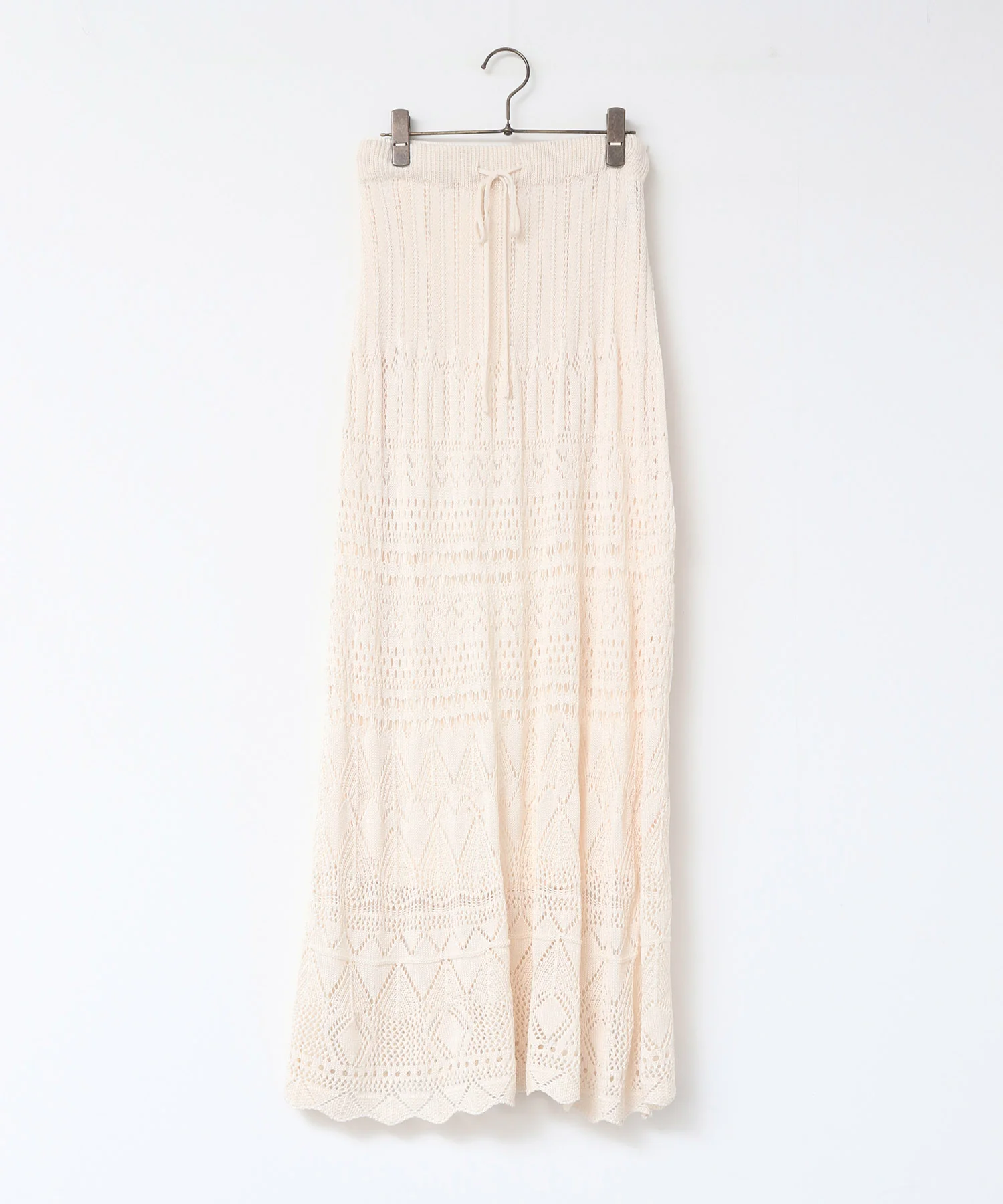 透かし編み ニットスカート
