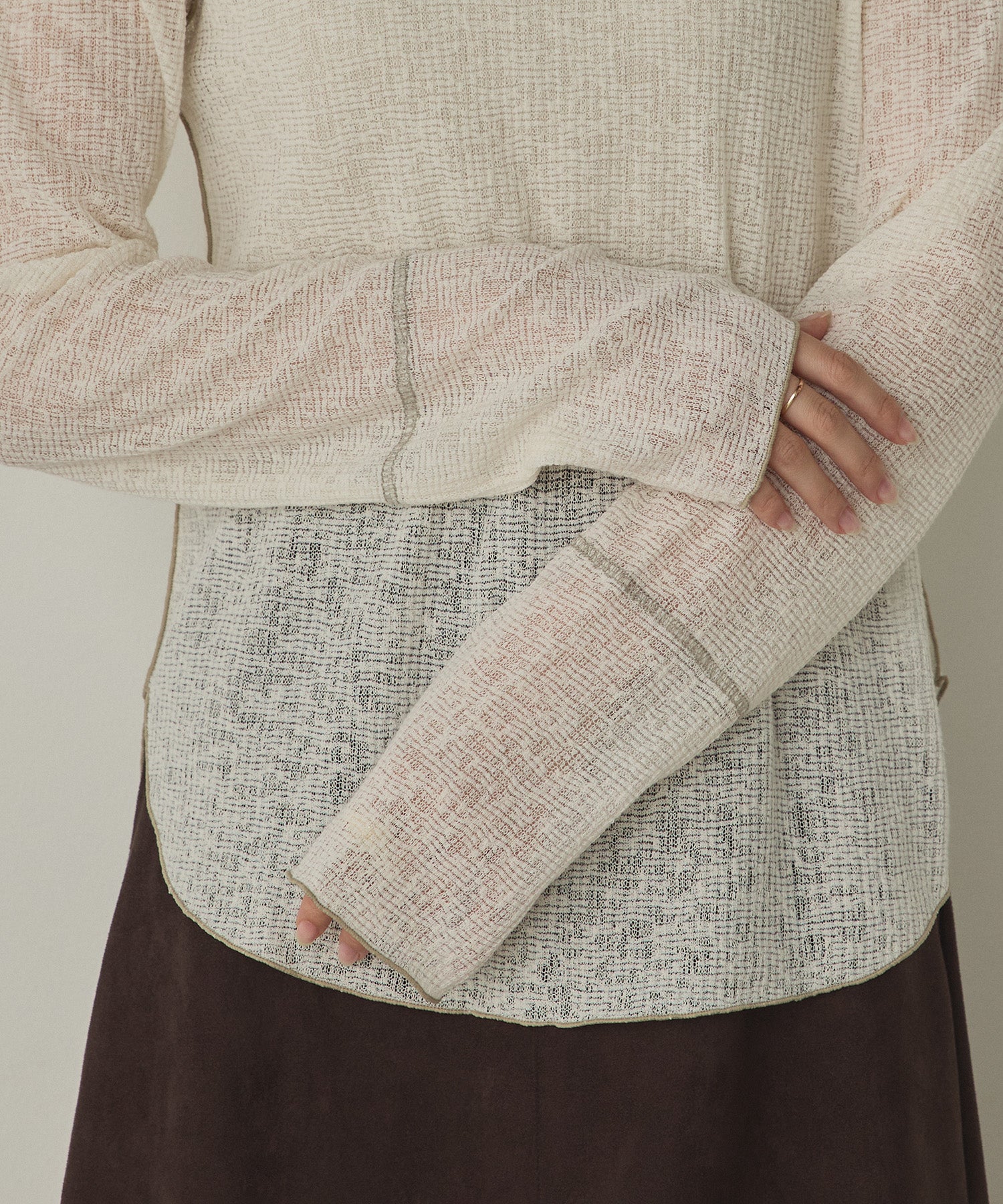 【新色追加】配色メロウ シアートップス