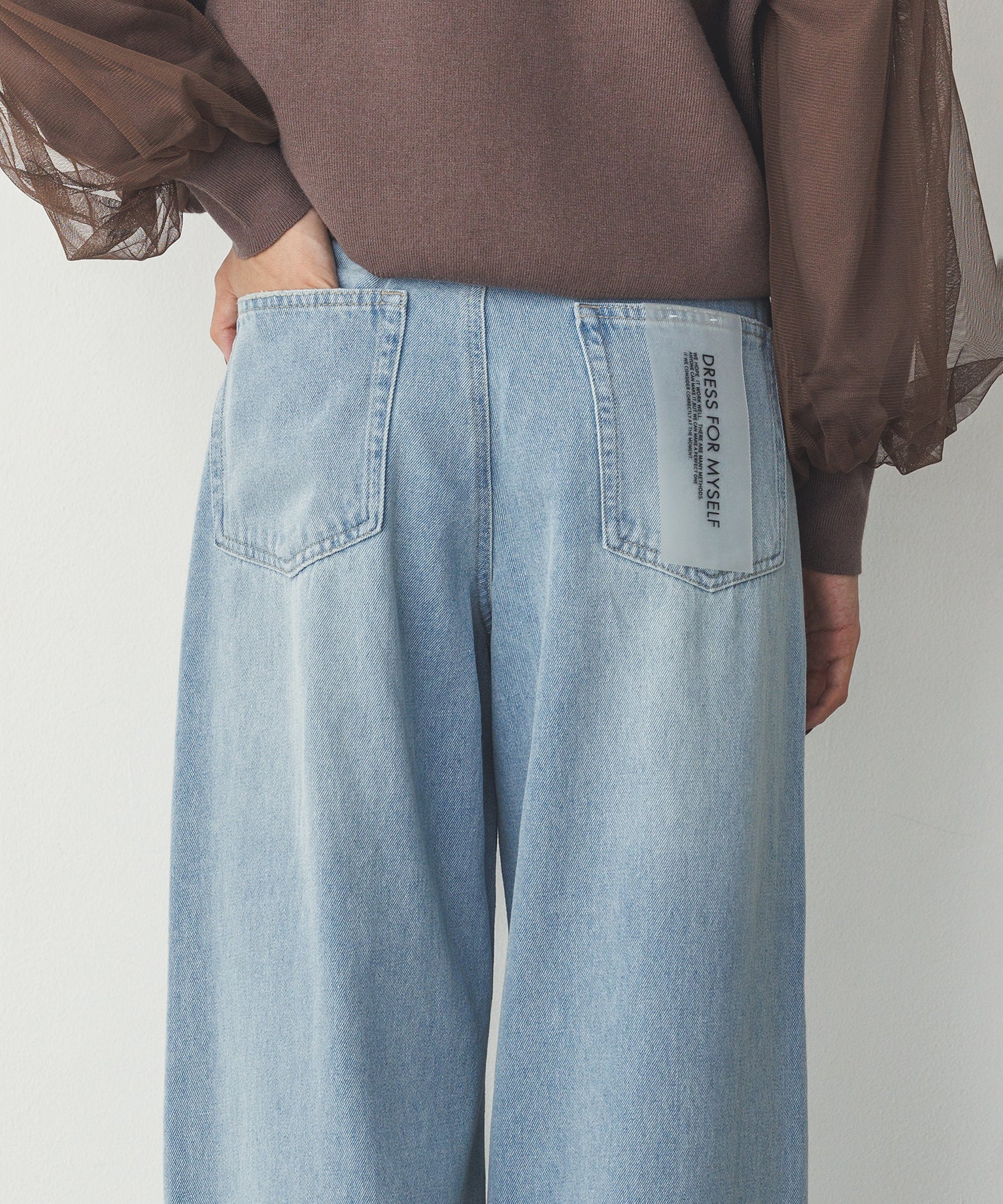 デニム/ツイル バギーパンツ