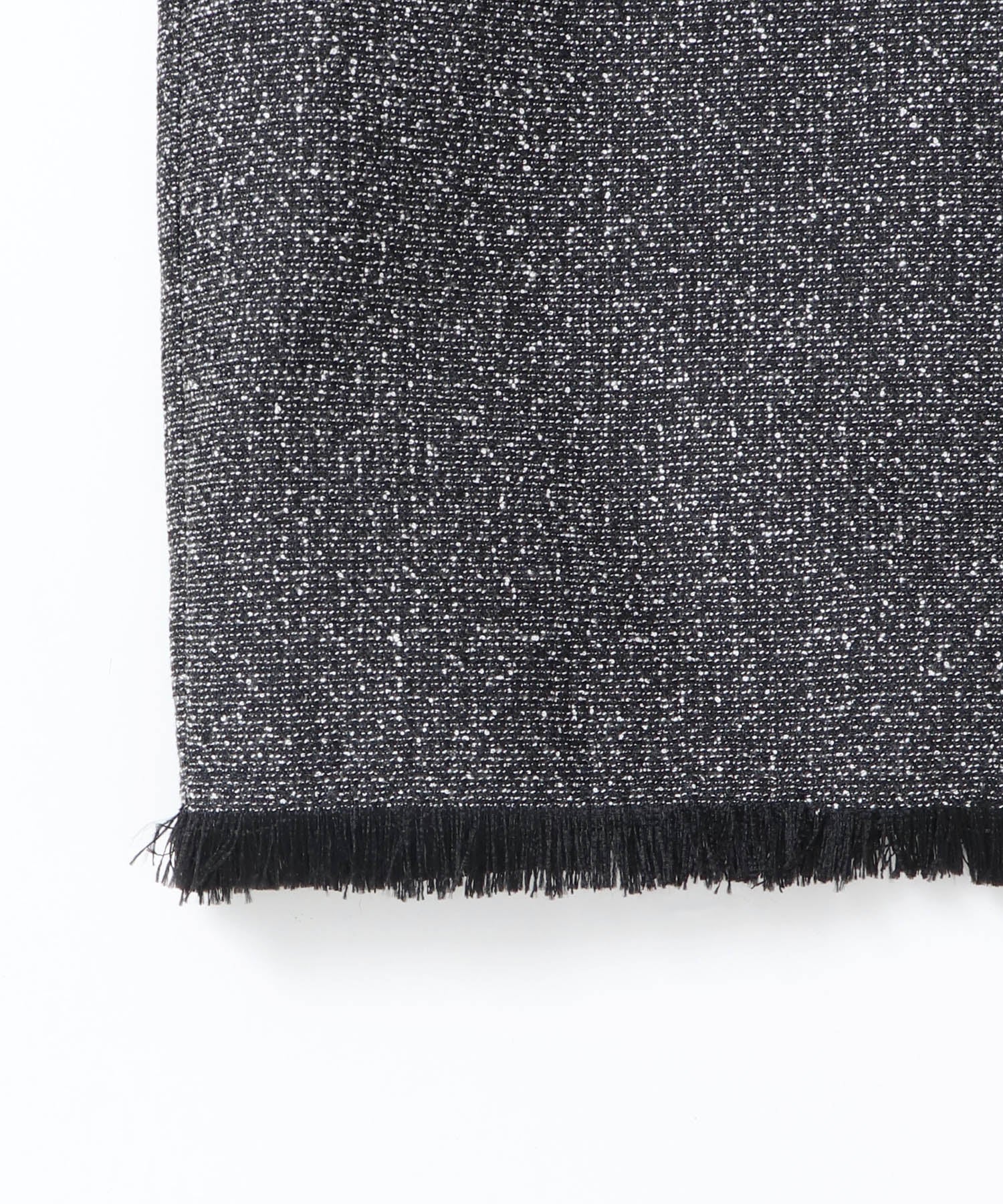 スタンドカラー ツィードブルゾン