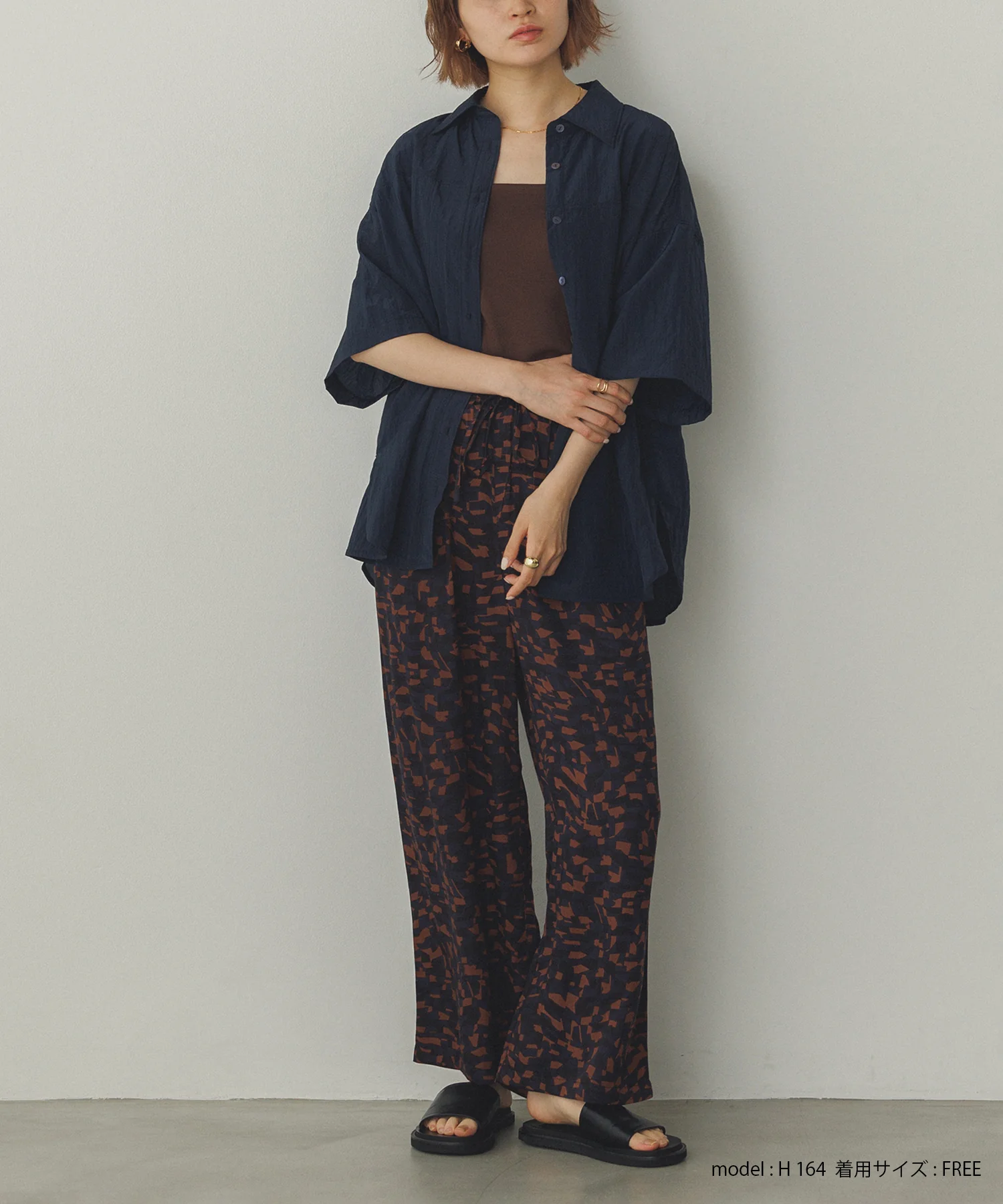 ワッシャー加工 2WAYシャツ